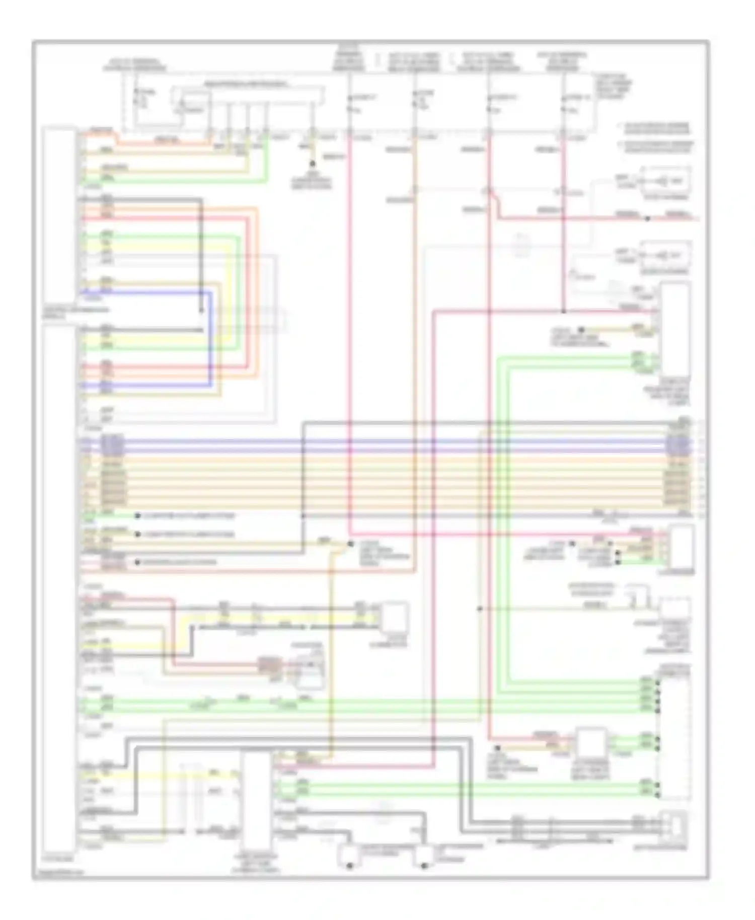 Wiring diagram central information display for BMW 3 series F30/F31 (2011-2015) (7 of 26)