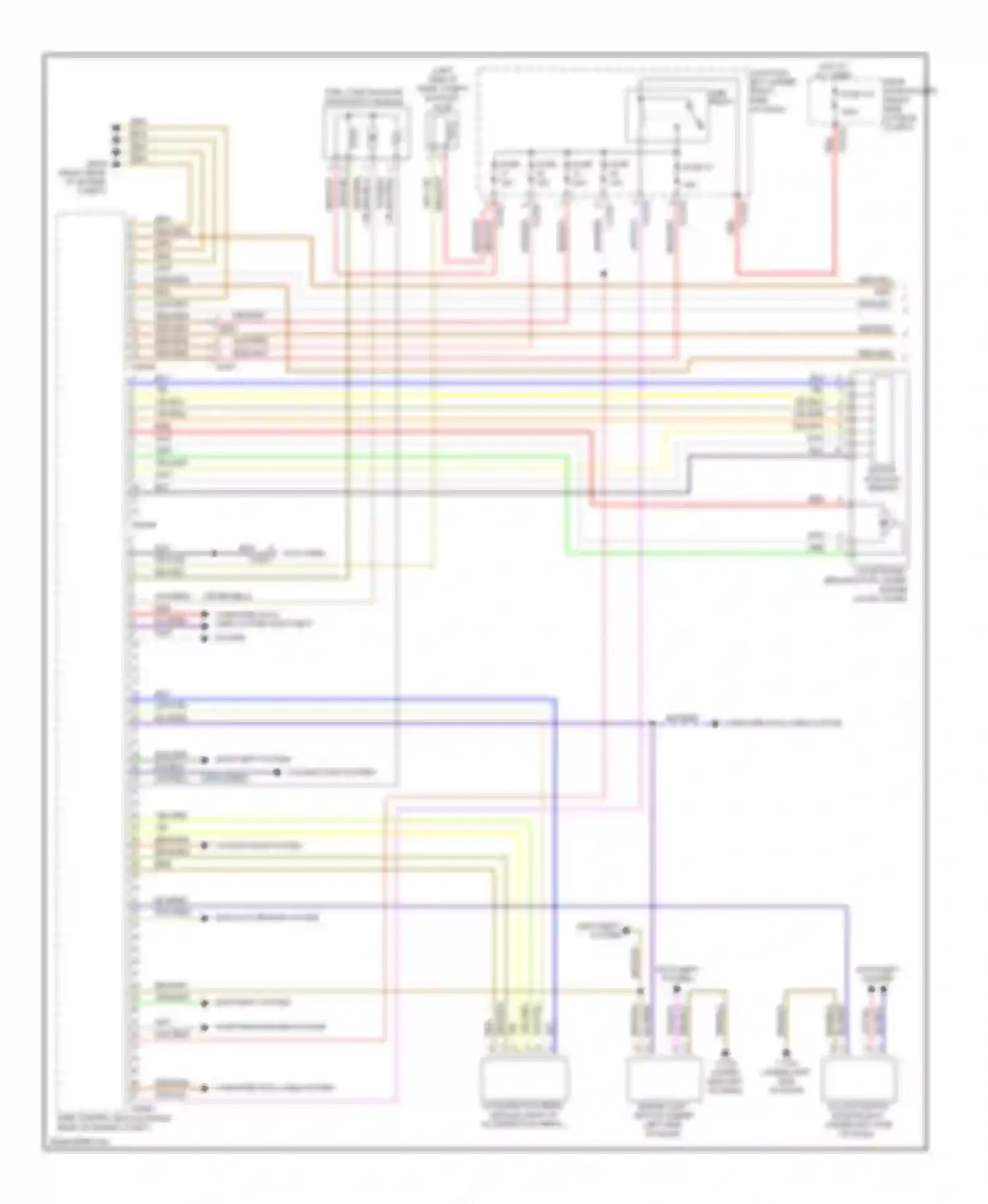 Wiring diagram computer data lines system anti-theft system for BMW 3 series F30/F31 (2011-2015) (2 of 3)