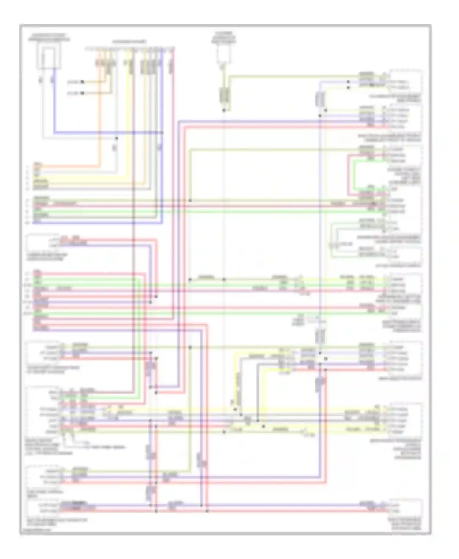 Wiring diagram diagnosis socket for BMW 3 series F30/F31 (2011-2015) (1 of 3)