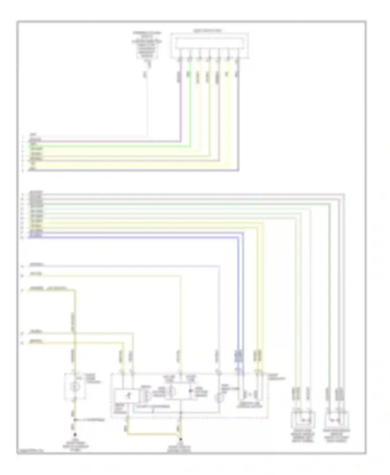 Wiring diagram except convertible for BMW 3 series F30/F31 (2011-2015) (2 of 6)