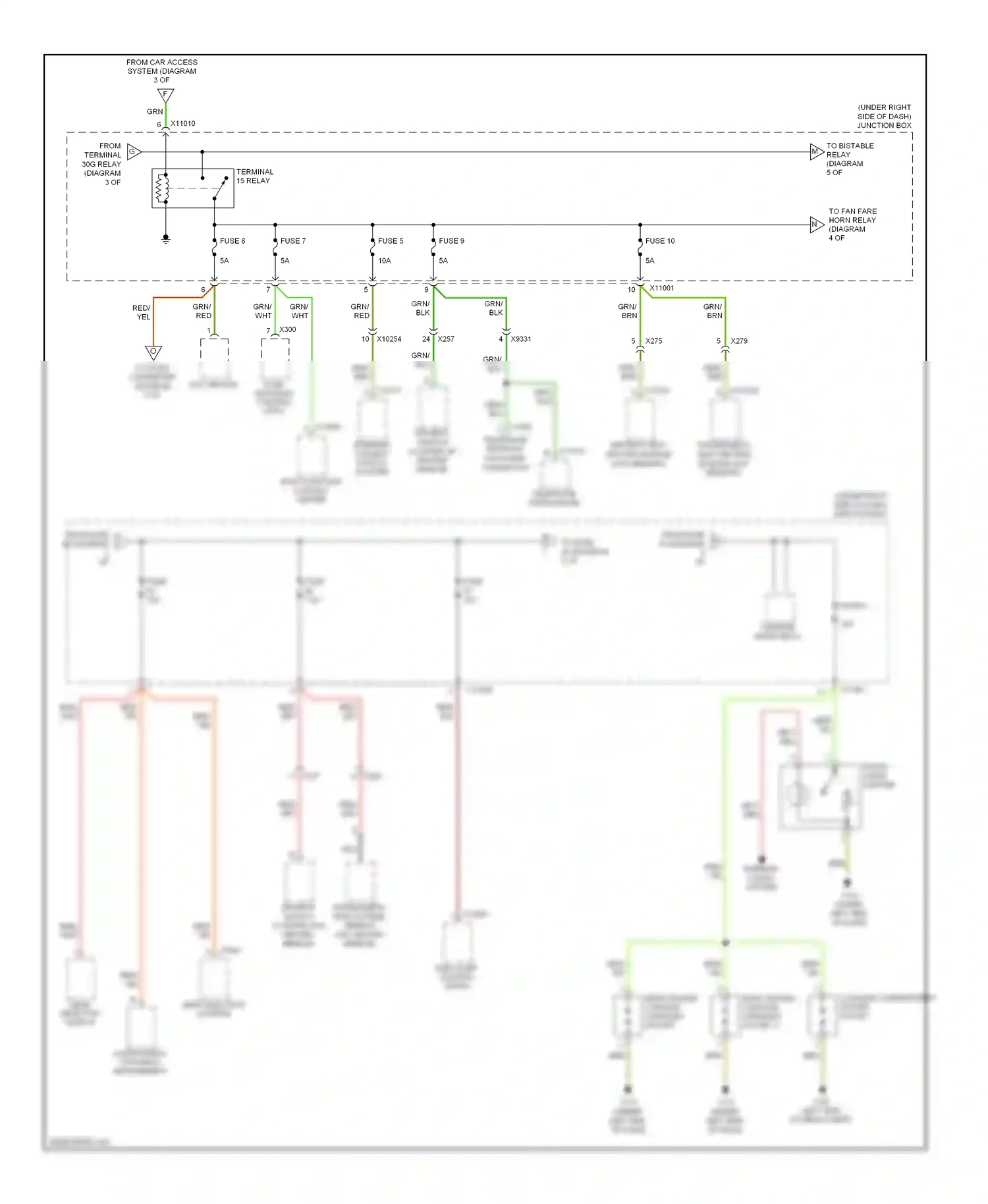 BMW 3 series F30/F31 (2011-2015) front cigar lighter wiring diagram  (3 of 5)