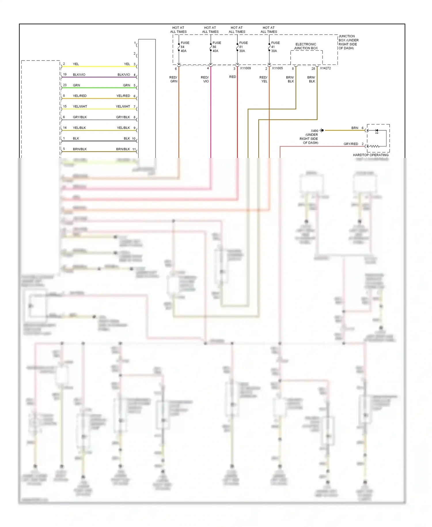 BMW 3 series F30/F31 (2011-2015) front cigar lighter wiring diagram  (1 of 5)
