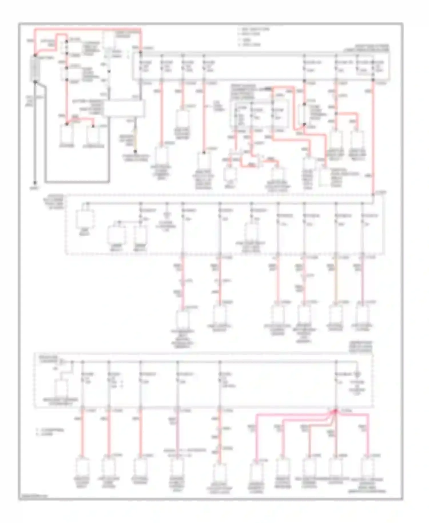 Wiring diagram hard top drive unit relay 1 for BMW 3 series F30/F31 (2011-2015) (3 of 5)