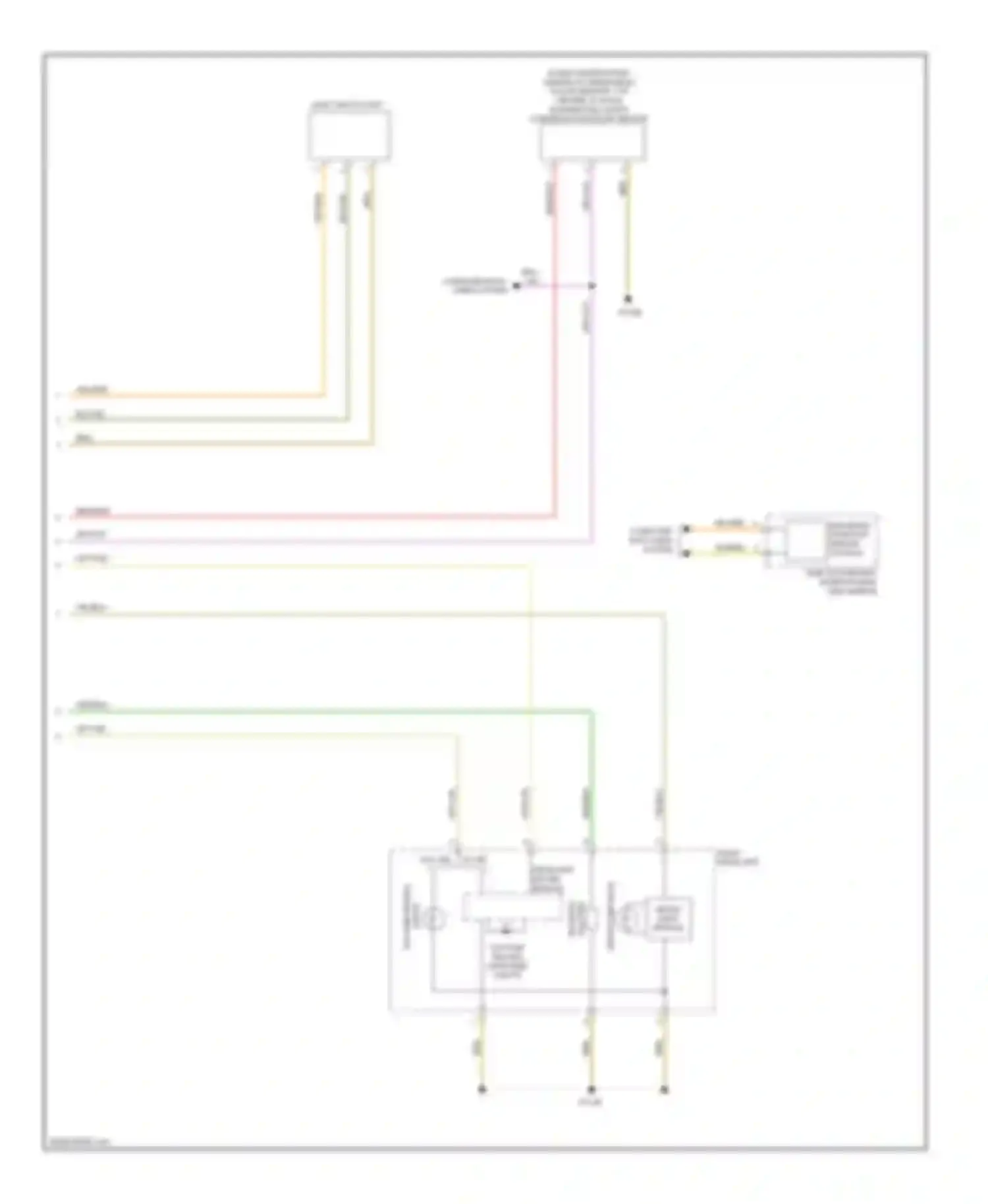 Wiring diagram high beam assistant sensor, control for BMW 3 series F30/F31 (2011-2015) (3 of 5)