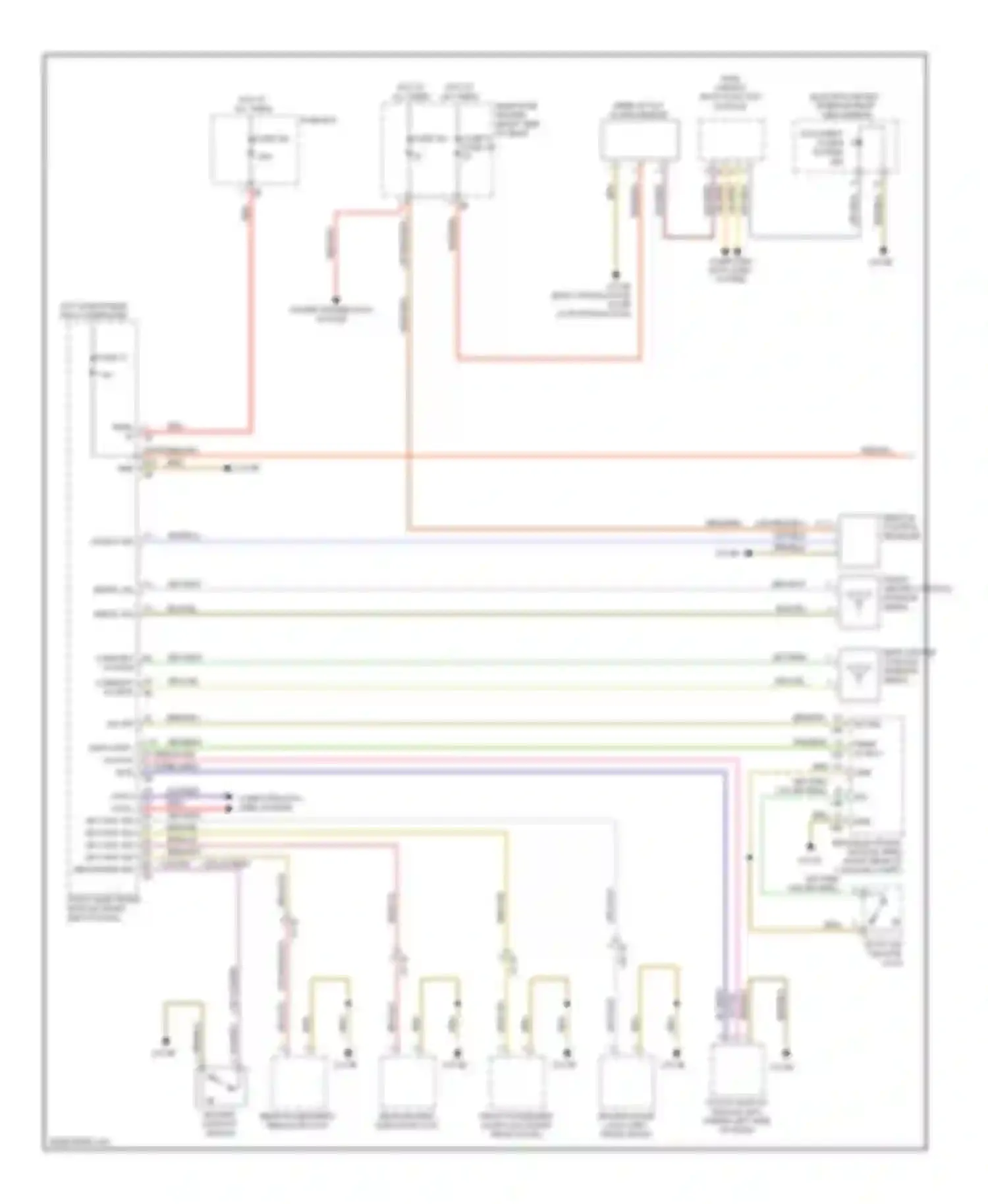 Wiring diagram high variant roof function module for BMW 3 series F30/F31 (2011-2015) (1 of 10)