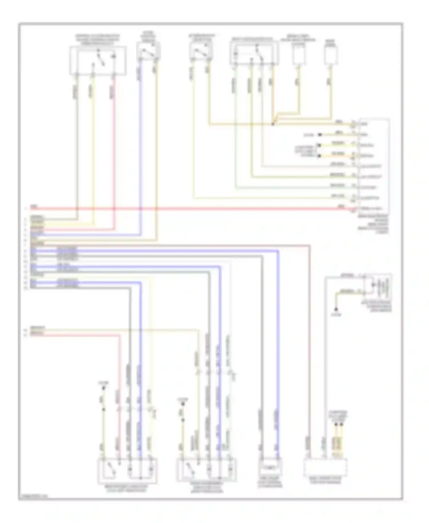Wiring diagram hotel position switch for BMW 3 series F30/F31 (2011-2015) (1 of 5)