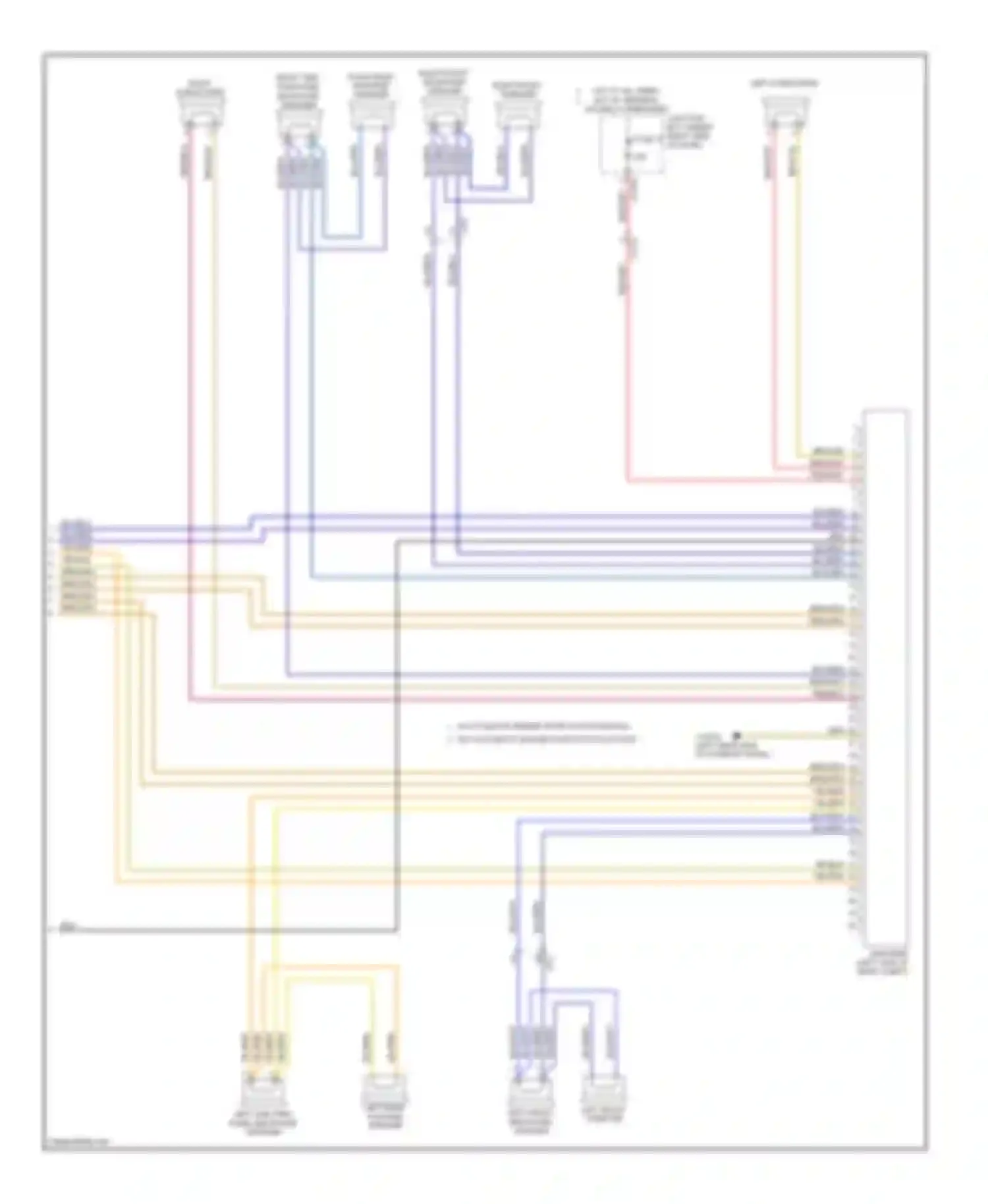 Wiring diagram left front mid-range speaker for BMW 3 series F30/F31 (2011-2015) (24 of 28)