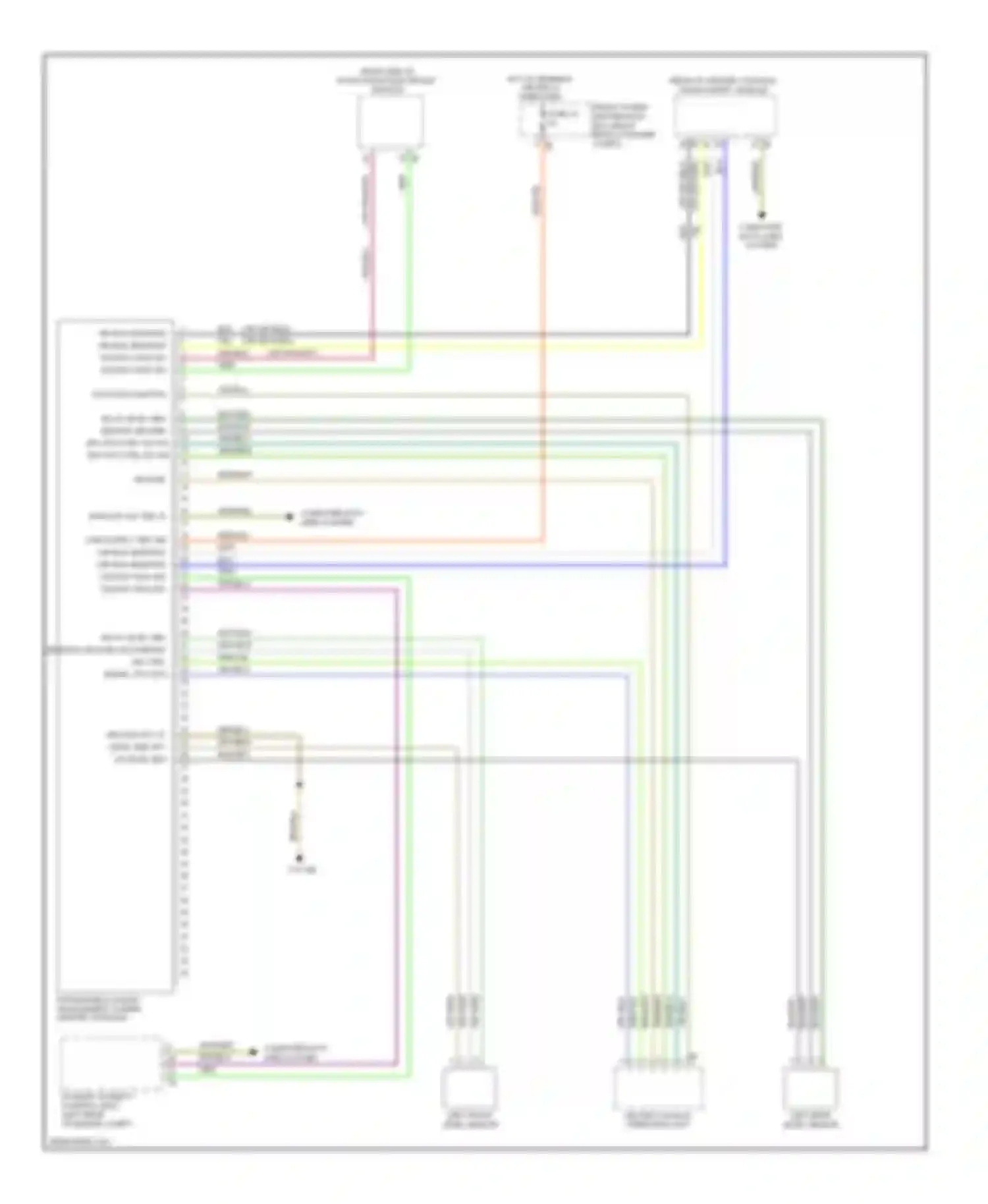 Wiring diagram left rear level sensor for BMW 3 series F30/F31 (2011-2015) (1 of 1)