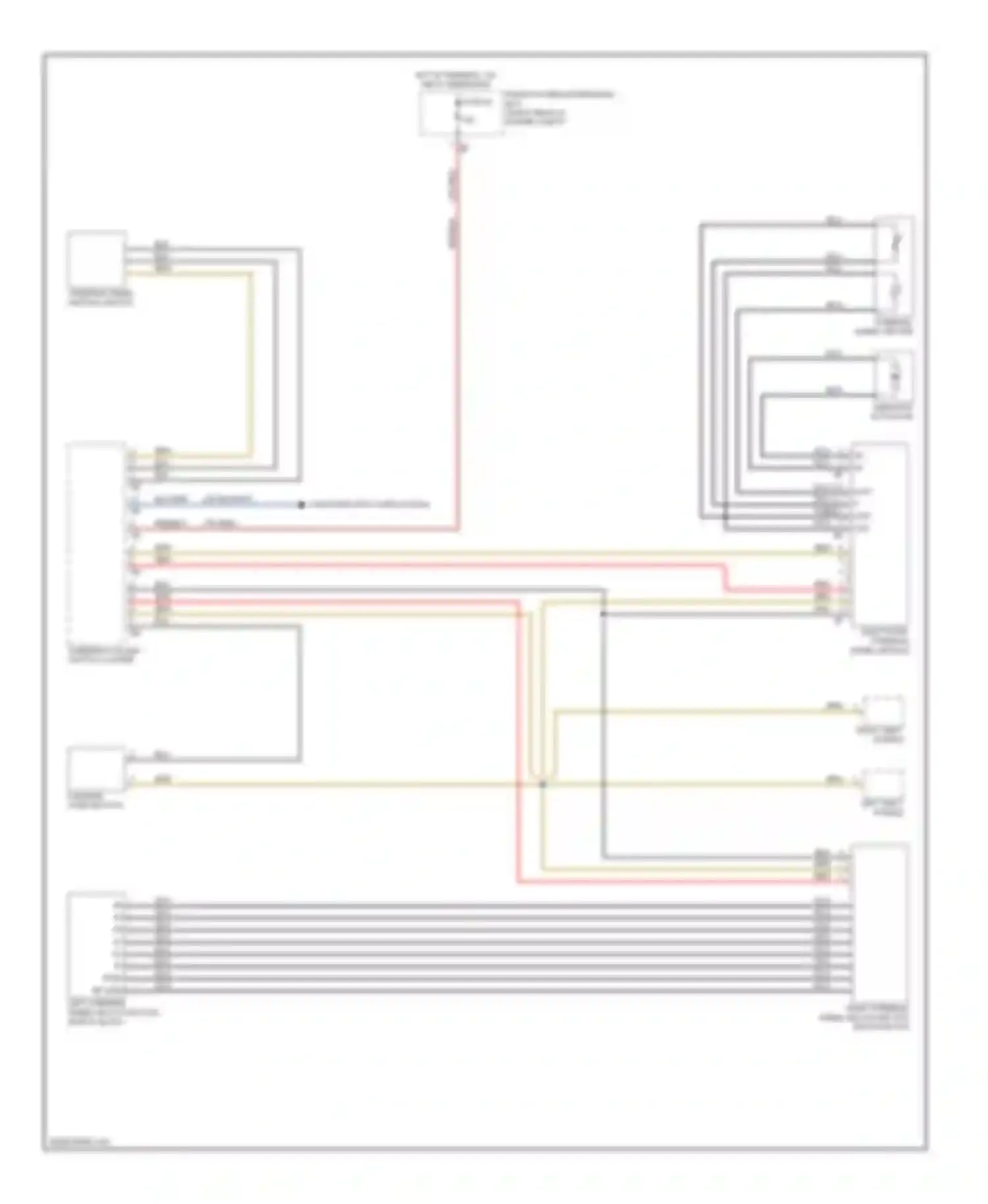 Wiring diagram left steering wheel multi-function switch block for BMW 3 series F30/F31 (2011-2015) (1 of 1)