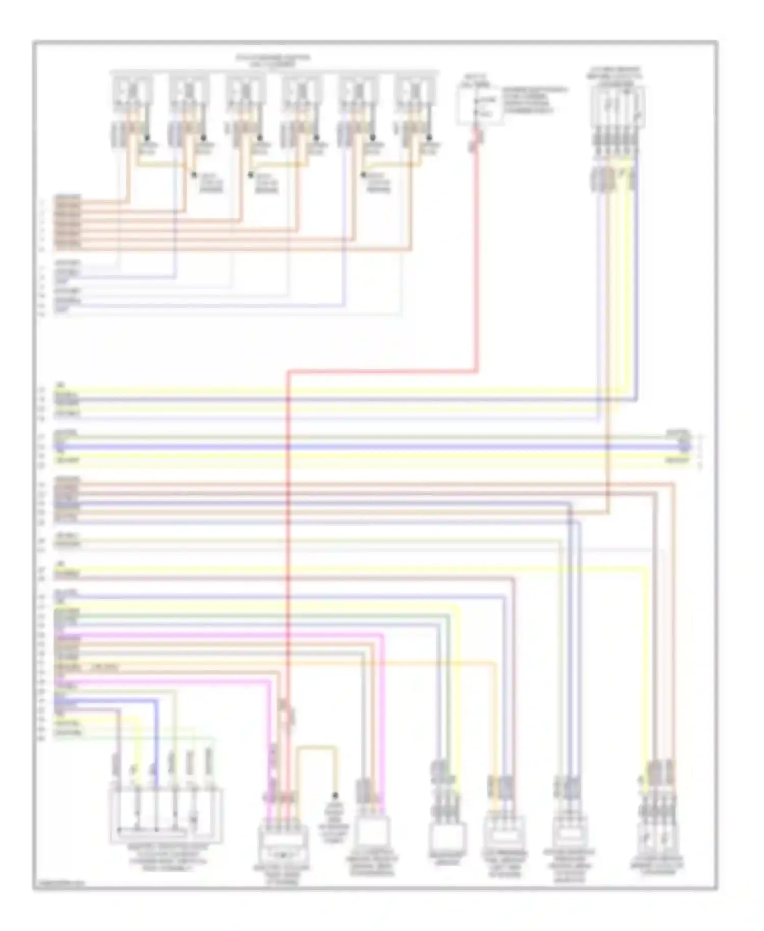 Wiring diagram oxygen sensor behind catalytic converter for BMW 3 series F30/F31 (2011-2015) (2 of 2)