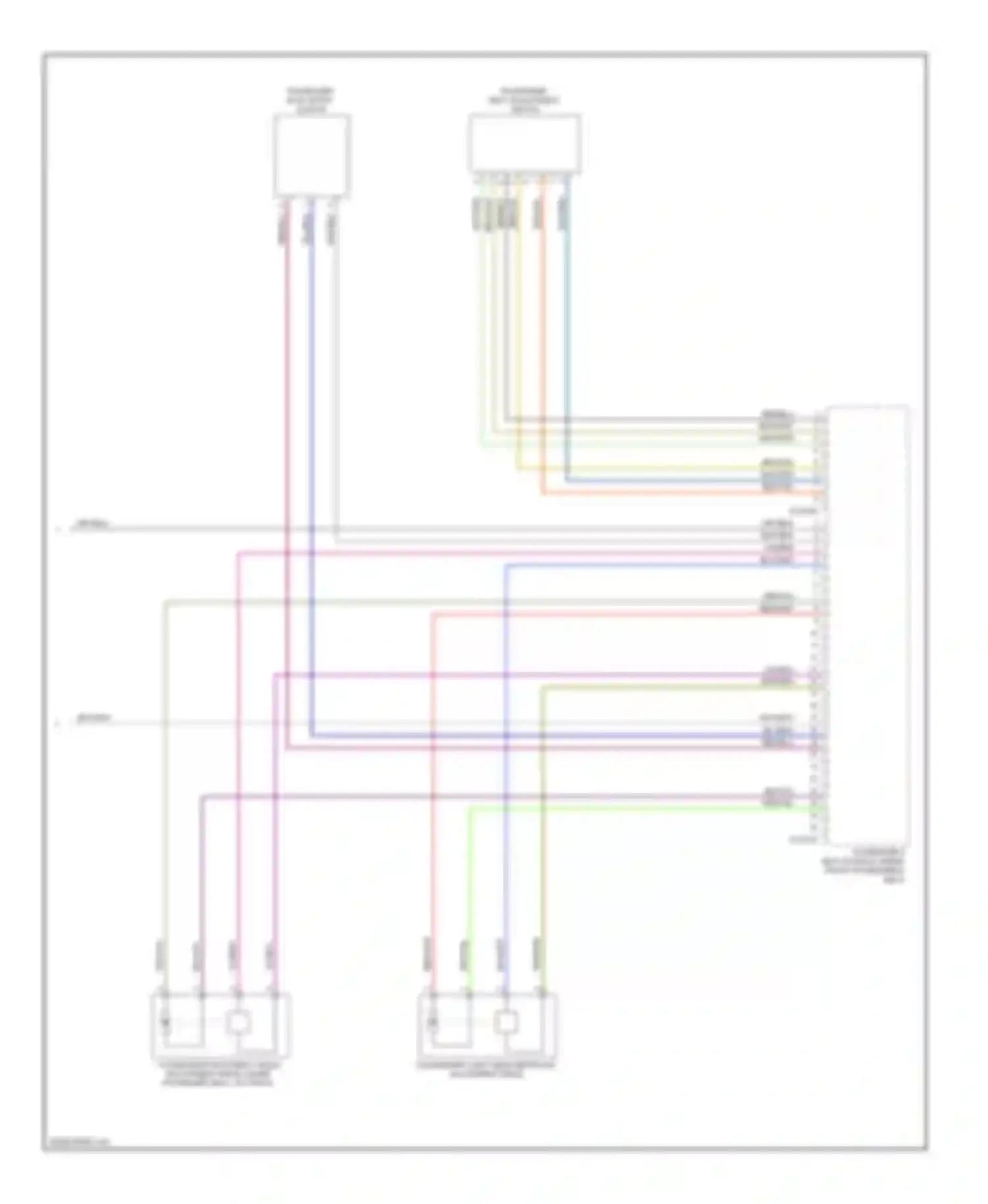 Wiring diagram passenger easy entry switch for BMW 3 series F30/F31 (2011-2015) (1 of 1)