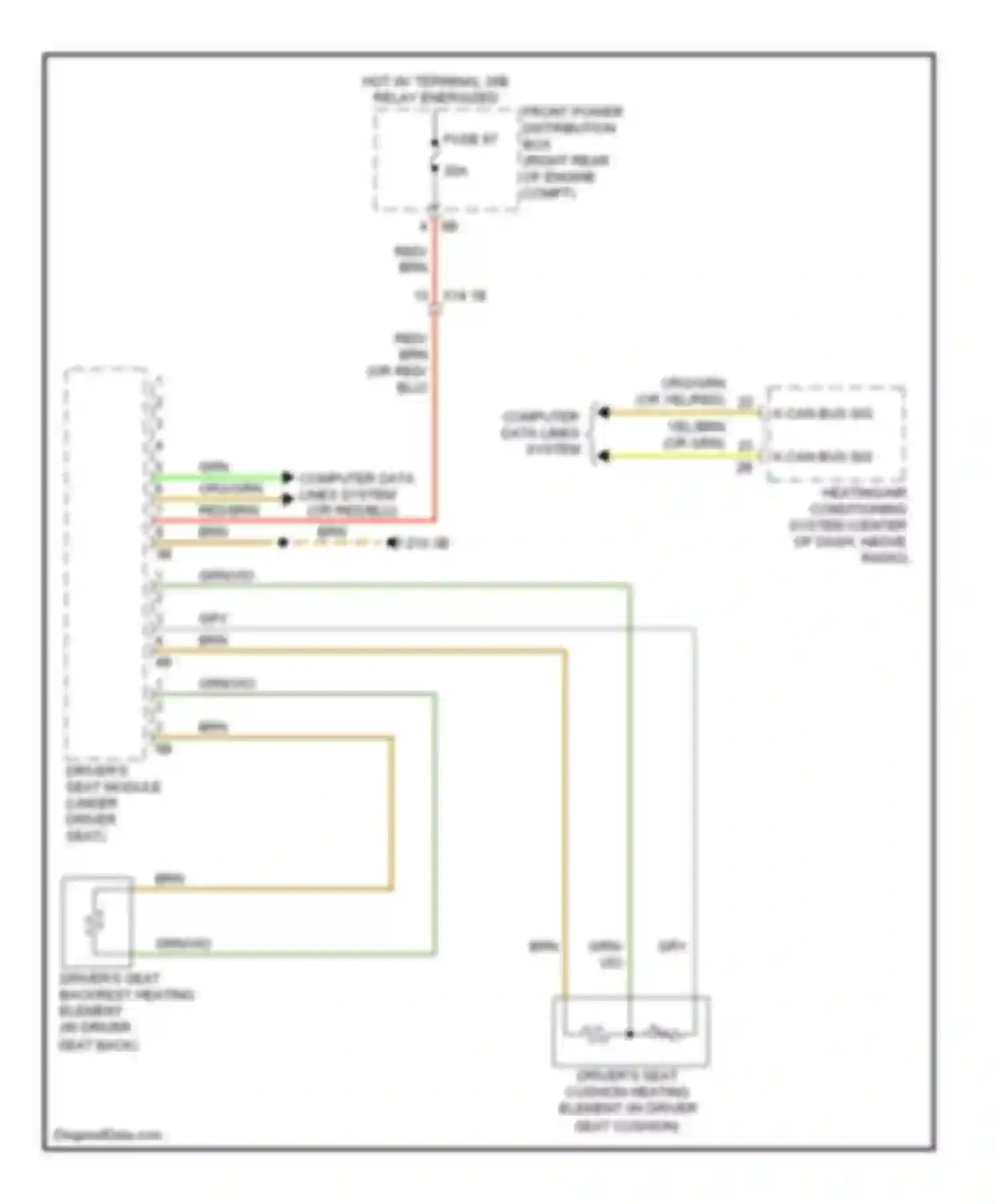 Wiring diagram red for BMW 3 series F30/F31 (2011-2015) (183 of 284)