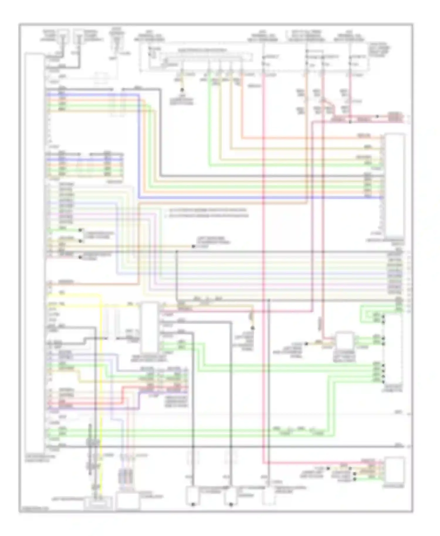 Wiring diagram right in-bumper tv antenna for BMW 3 series F30/F31 (2011-2015) (3 of 6)