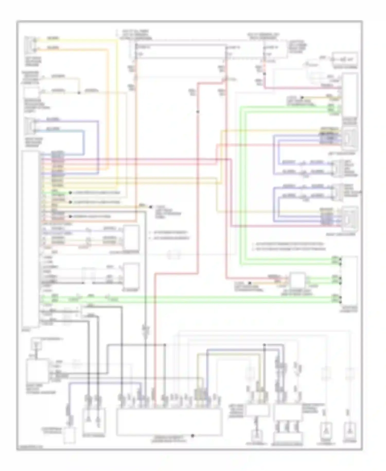 Wiring diagram right side section antenna amplifier for BMW 3 series F30/F31 (2011-2015) (2 of 8)