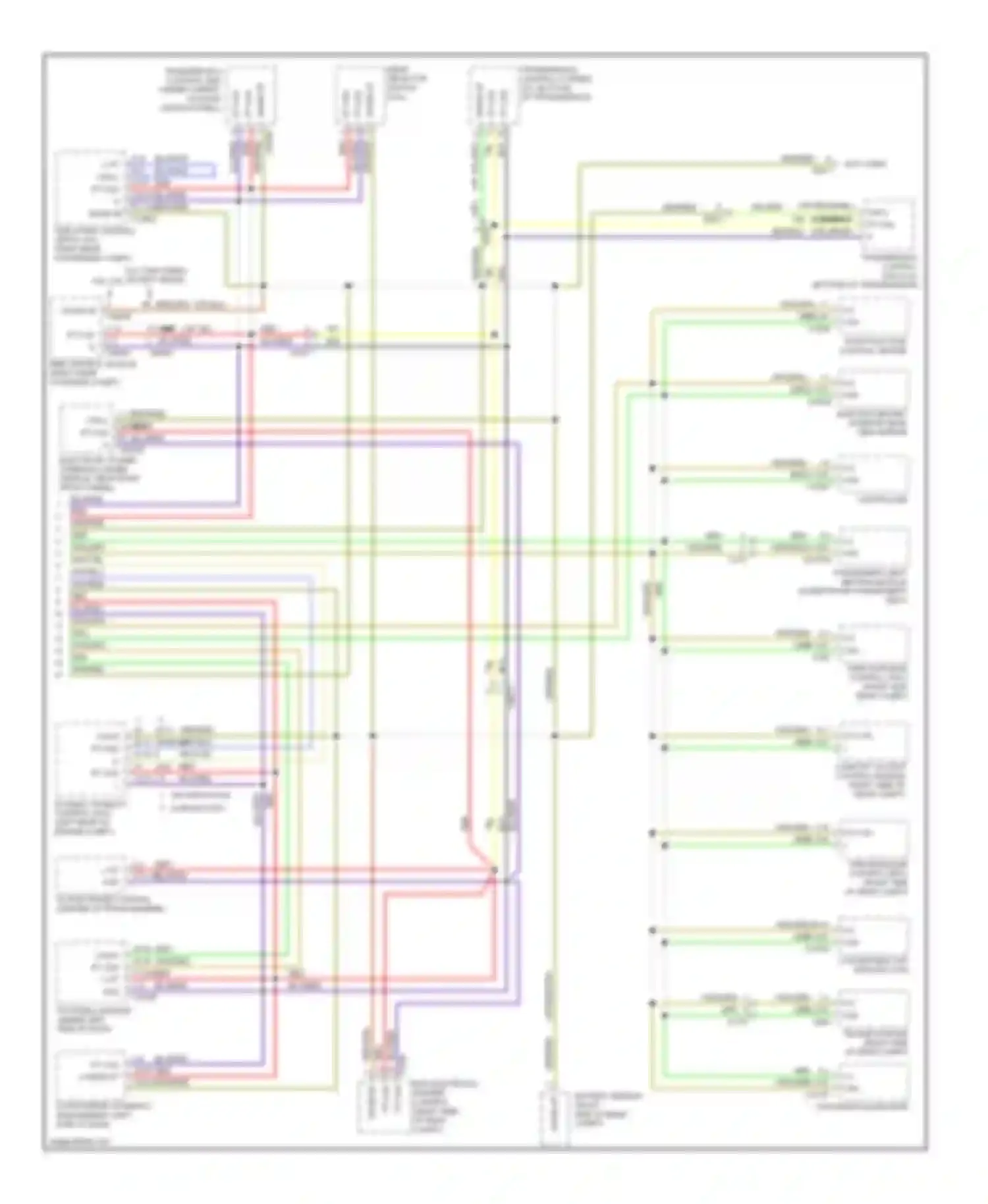Wiring diagram roof function control center for BMW 3 series F30/F31 (2011-2015) (5 of 39)