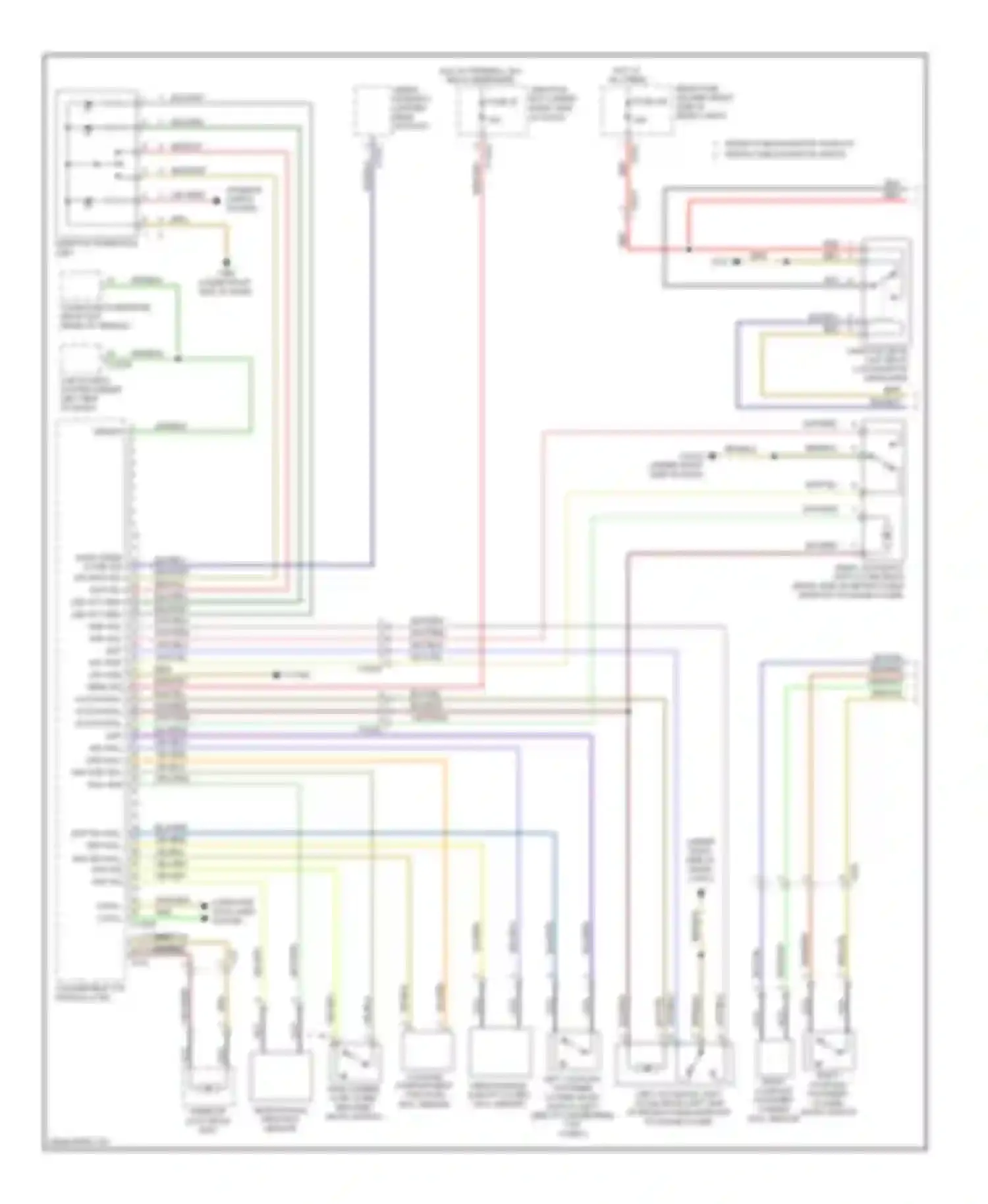 Wiring diagram roof open/ close sw sig swf sig- swf sig- for BMW 3 series F30/F31 (2011-2015) (1 of 1)