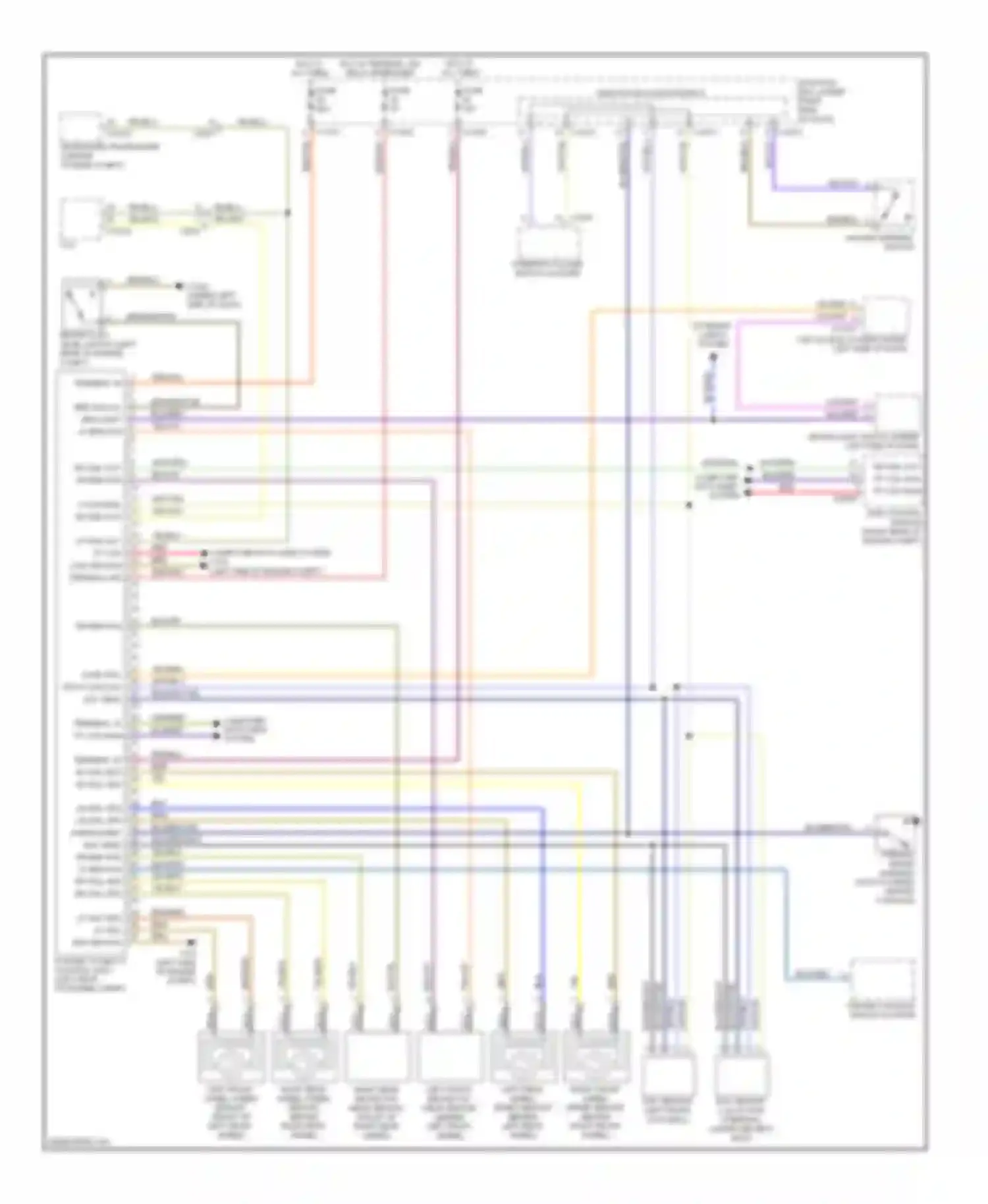 Wiring diagram steering column switch cluster for BMW 3 series F30/F31 (2011-2015) (11 of 40)