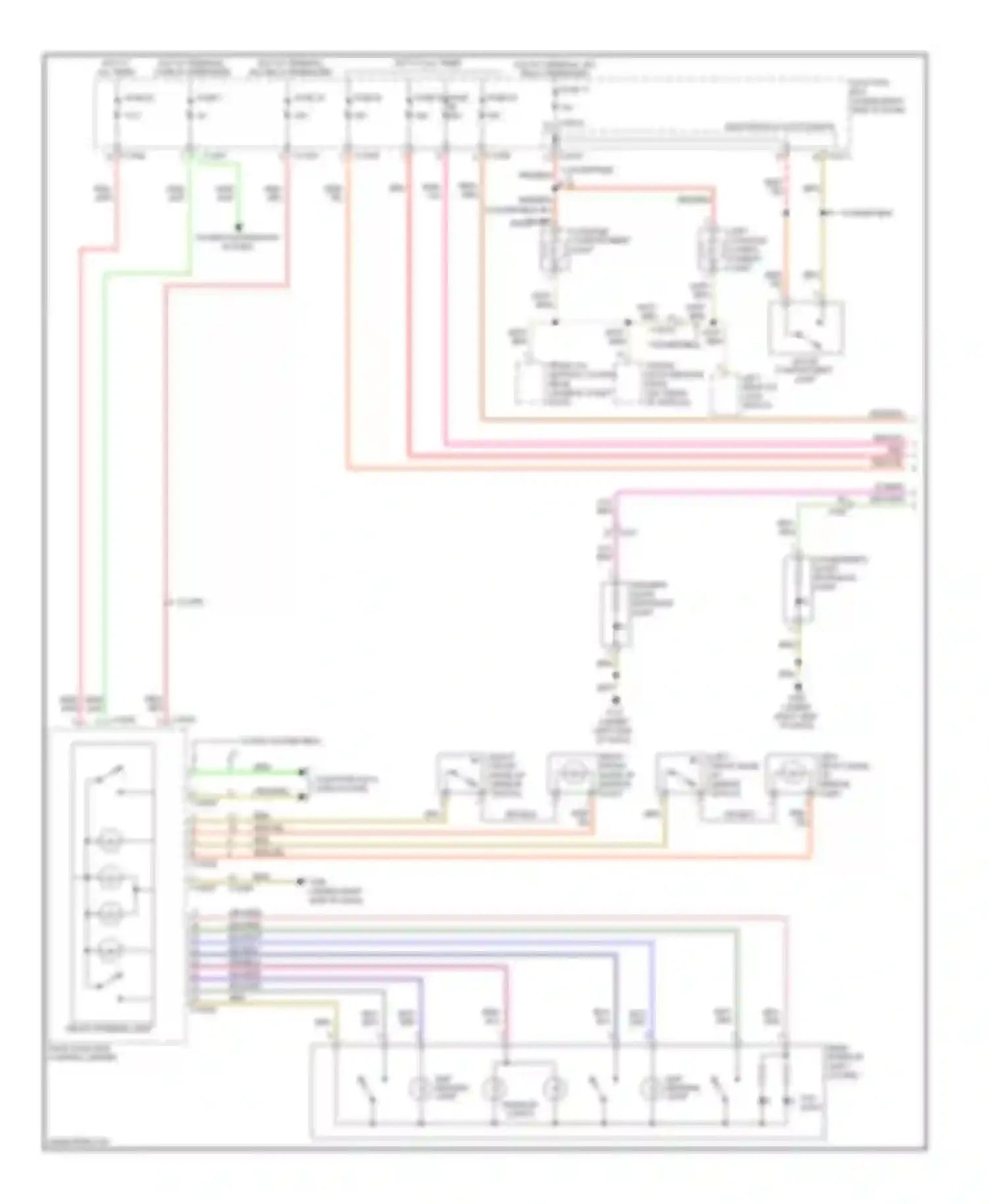 Wiring diagram top light for BMW 3 series F30/F31 (2011-2015) (1 of 4)