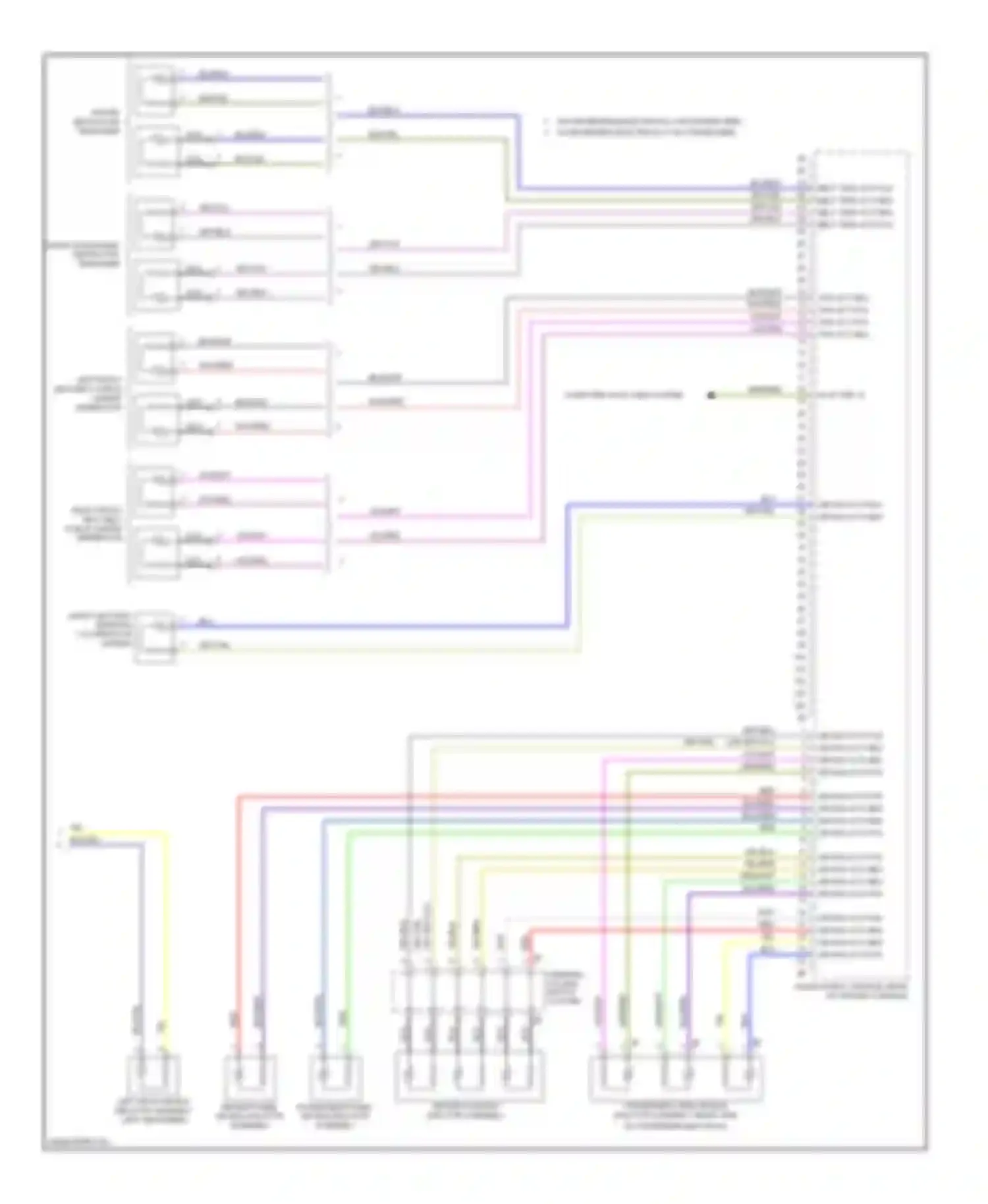 Wiring diagram trg act neg trg act pos trg act pos trg act neg for BMW 3 series F30/F31 (2011-2015) (1 of 2)