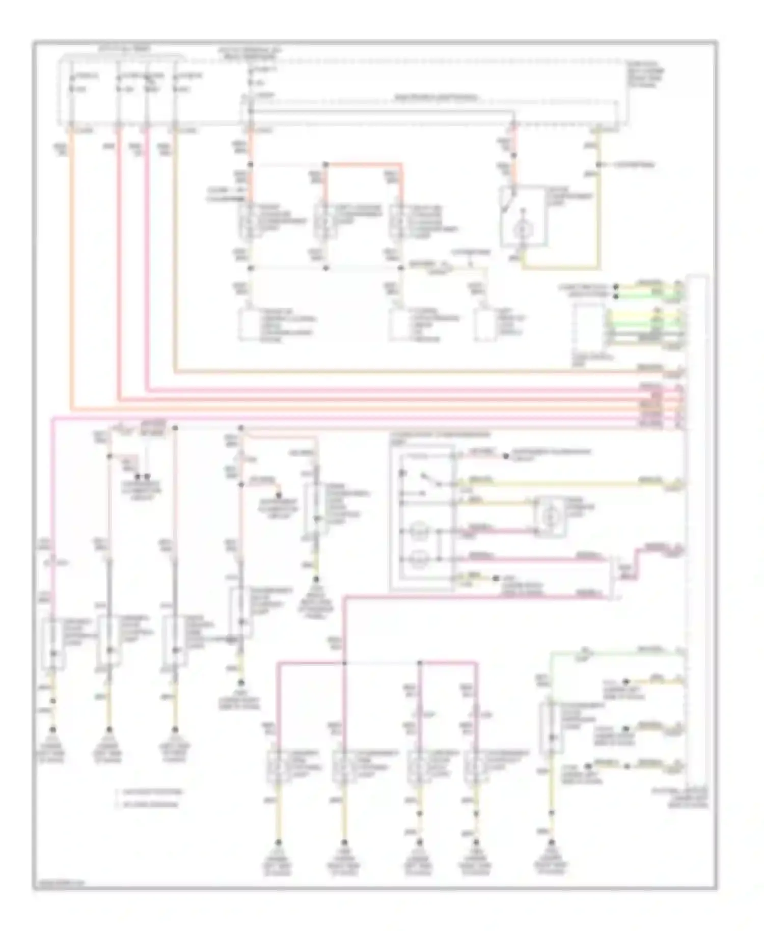 Wiring diagram w/o light package for BMW 3 series F30/F31 (2011-2015) (2 of 6)