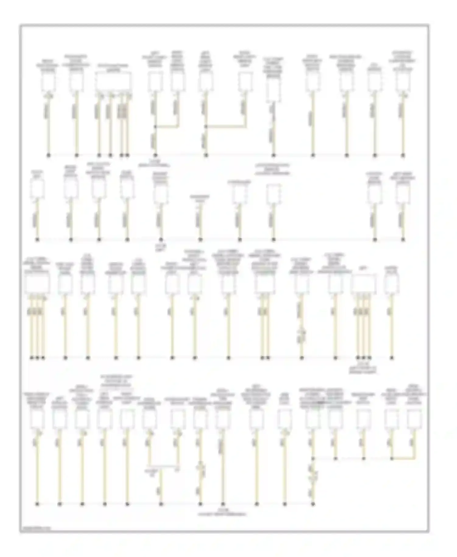 3 series GT BMW F34 (2011-2016): Ground distribution circuit (4 of 4)