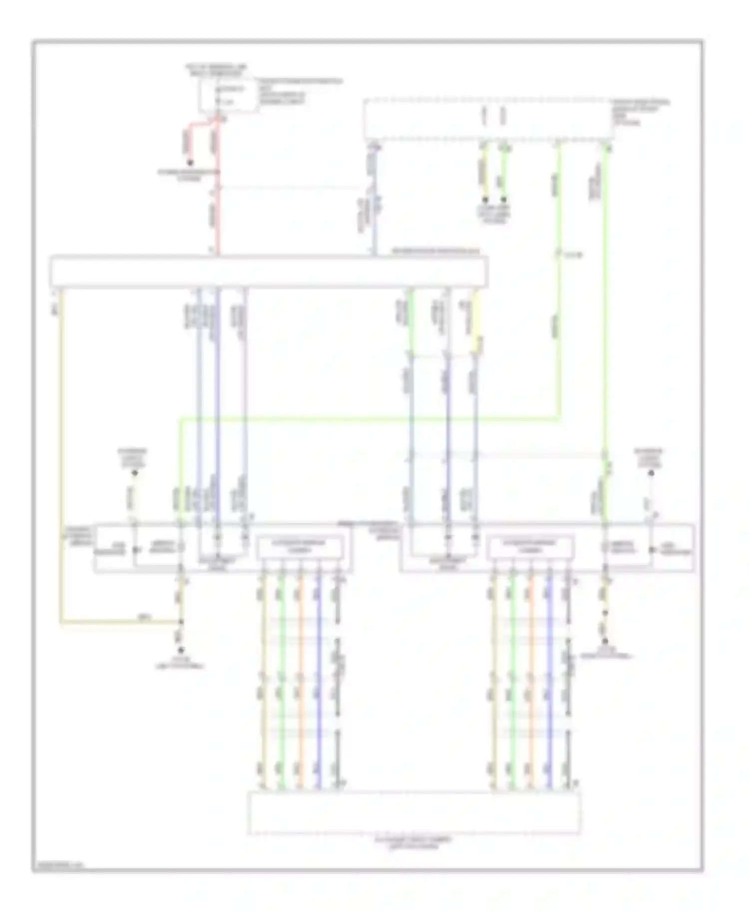 3 series GT BMW F34 (2011-2016): Memory mirrors circuit, without lin bus function