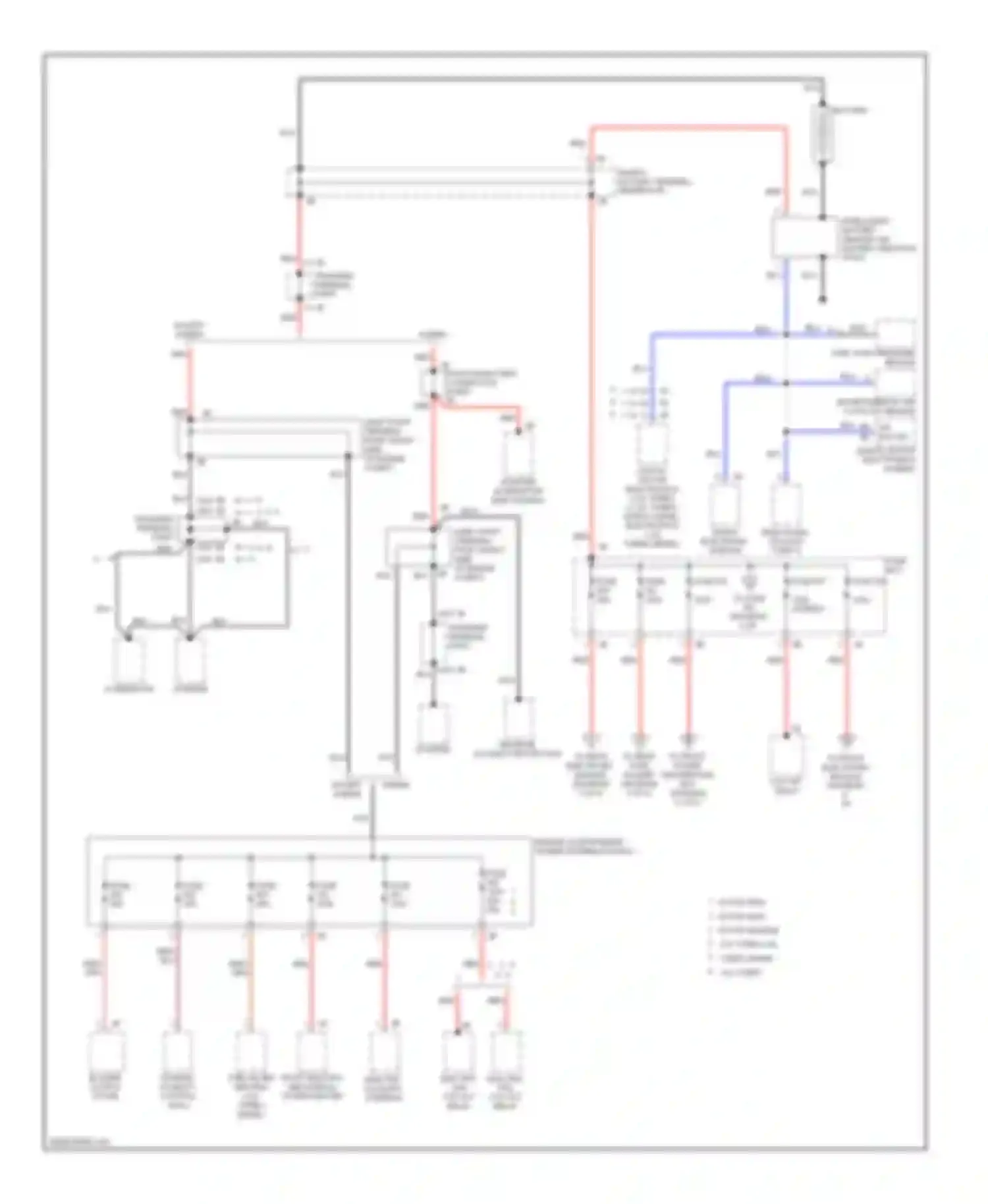 3 series GT BMW F34 (2011-2016): Power distribution circuit (1 of 6)