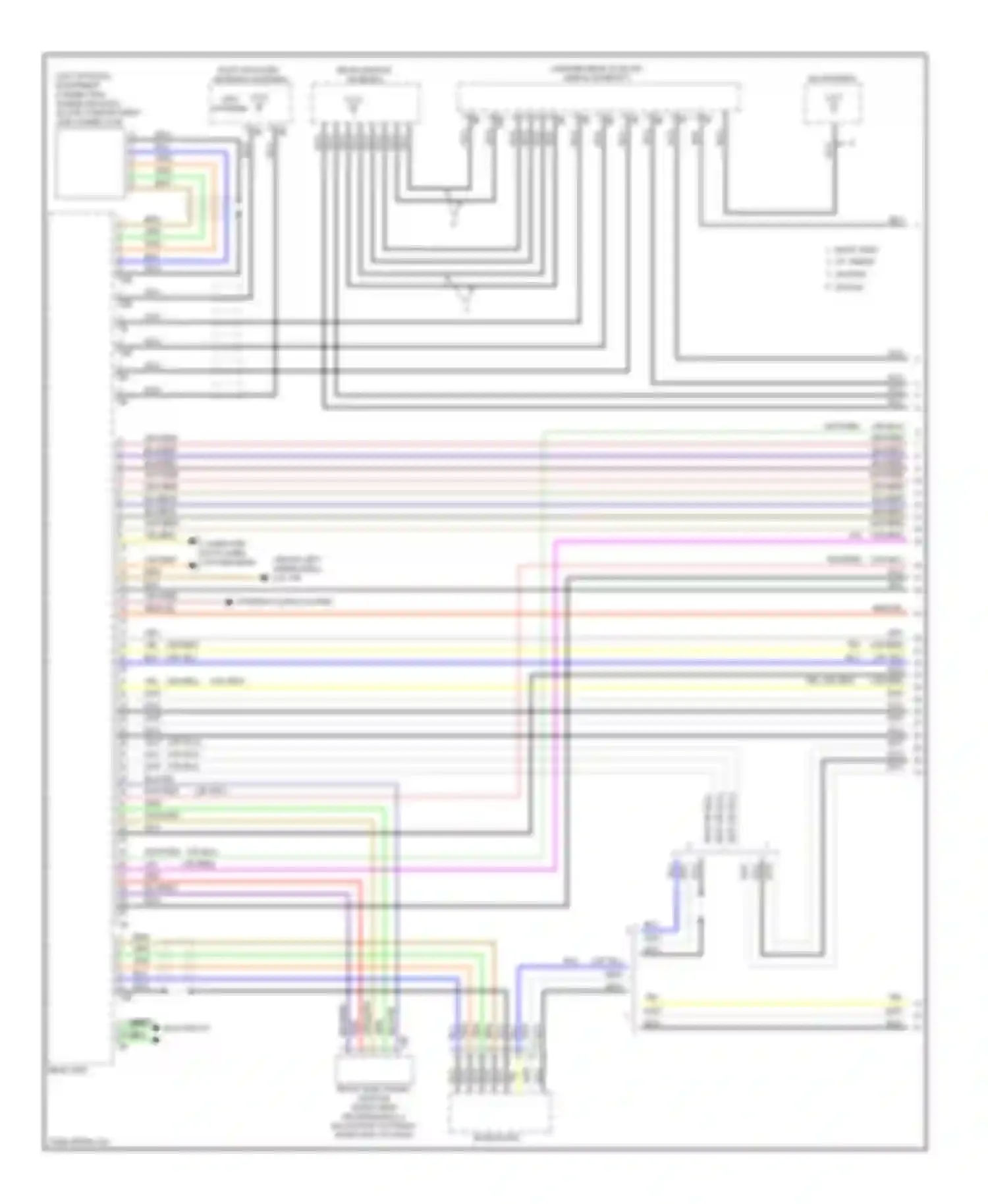 3 series GT BMW F34 (2011-2016): Base radio circuit, without active sound design (1 of 4)