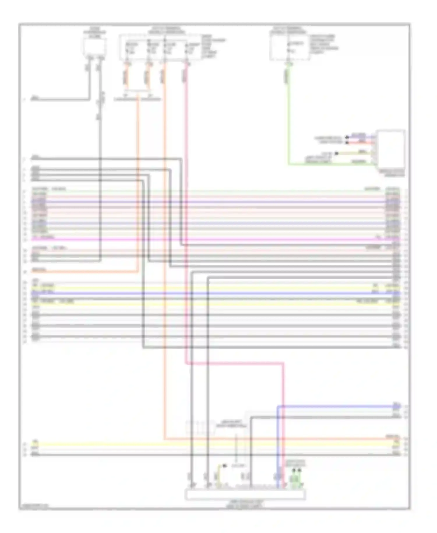 3 series GT BMW F34 (2011-2016): Base radio circuit, without active sound design (2 of 4)