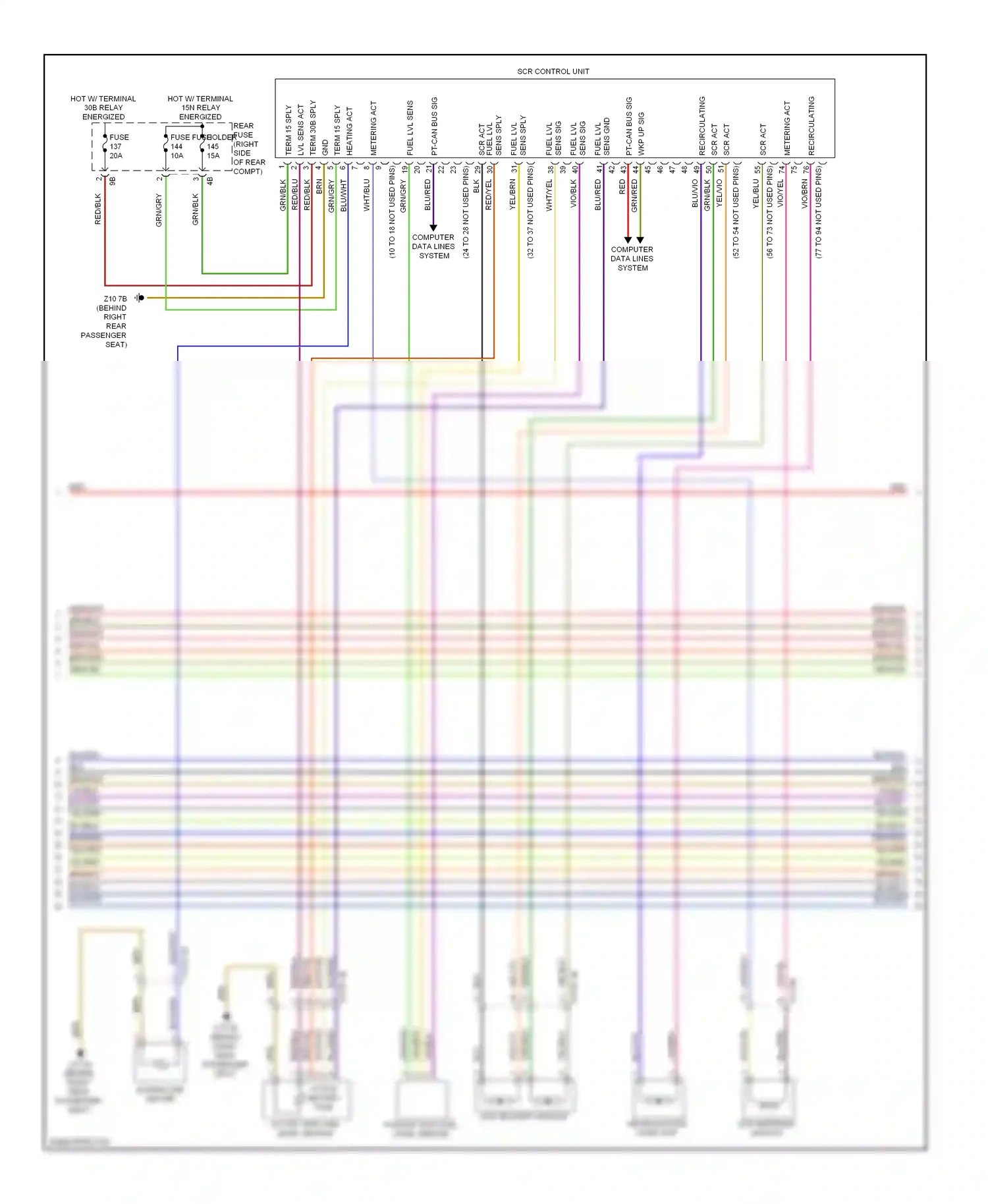 BMW 3 series GT F34 (2011-2016) blk/blu wiring diagram  (14 of 18)
