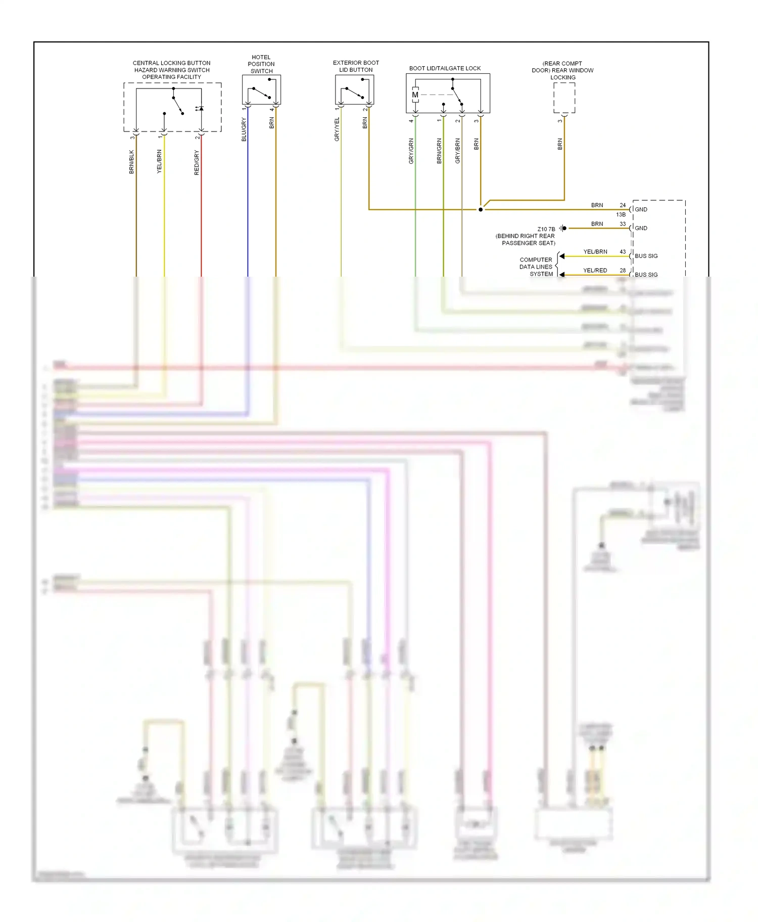 BMW 3 series GT F34 (2011-2016) blk/red wiring diagram  (4 of 99)