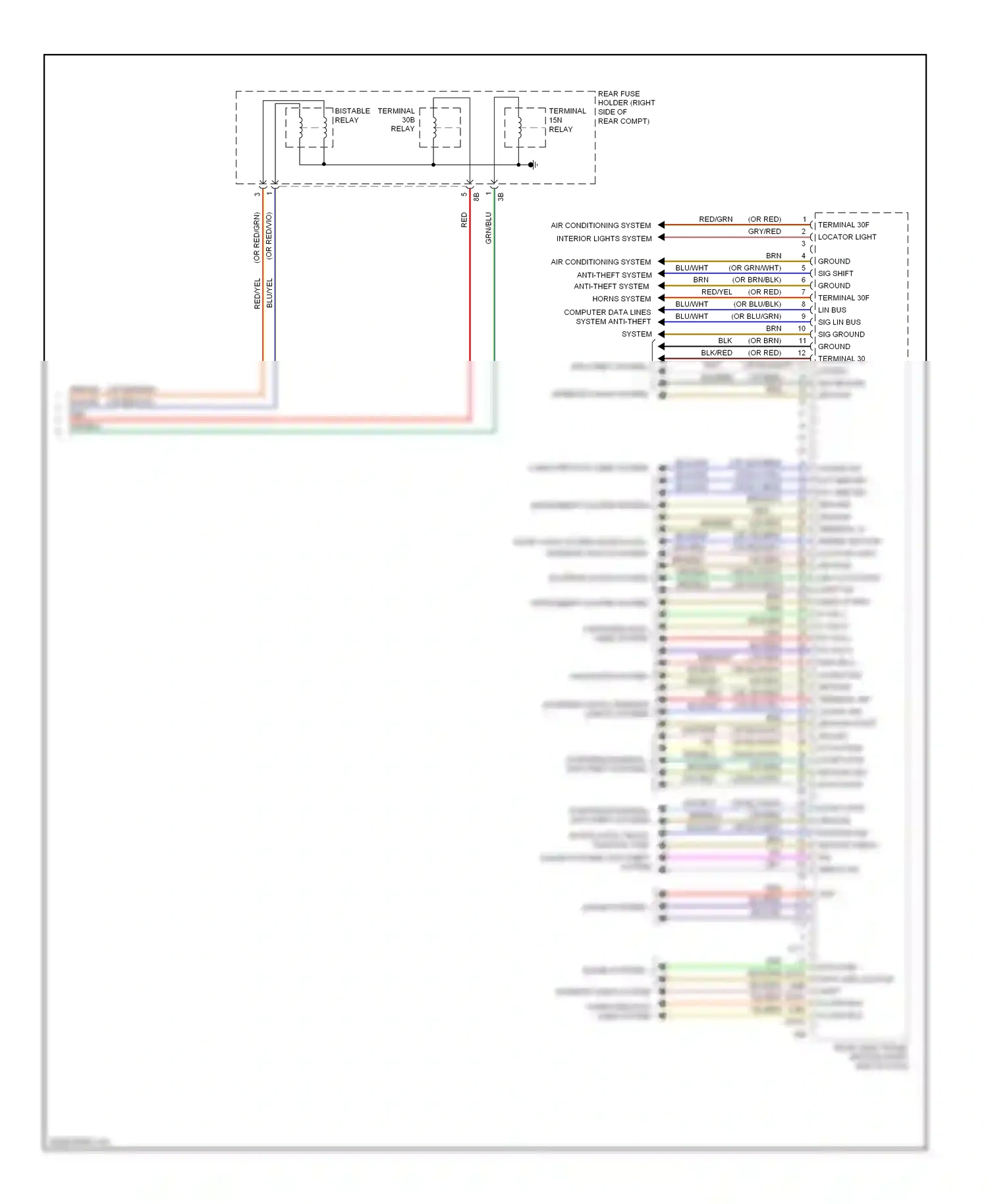 BMW 3 series GT F34 (2011-2016) blk/red wiring diagram  (6 of 99)