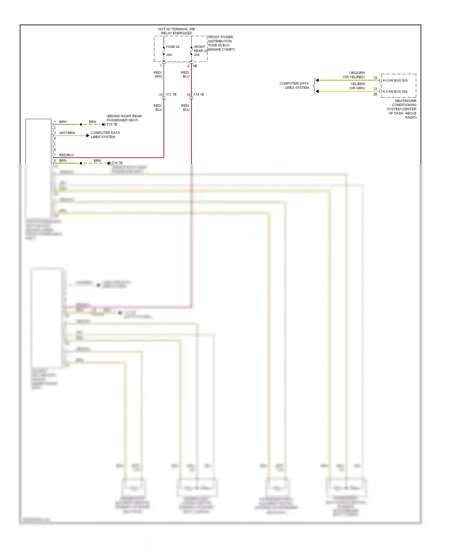 BMW 3 series GT F34 (2011-2016) blu wiring diagram  (53 of 154)