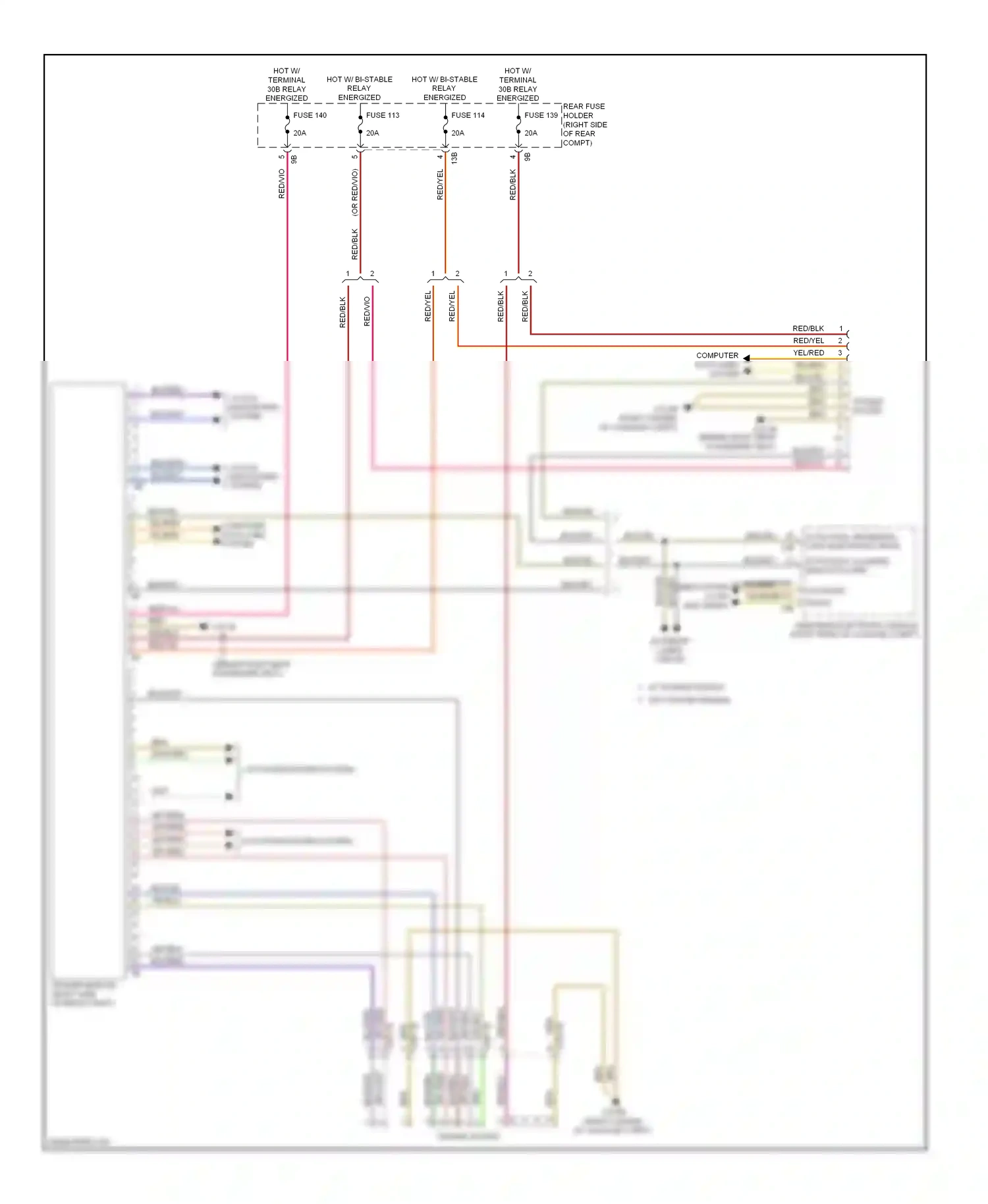 BMW 3 series GT F34 (2011-2016) blu/grn wiring diagram  (10 of 31)