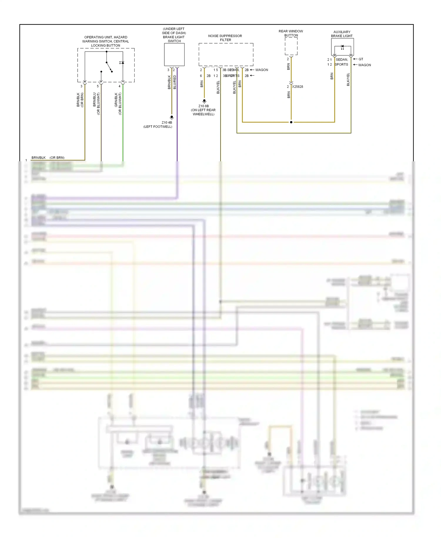 BMW 3 series GT F34 (2011-2016) blu/red wiring diagram  (24 of 149)