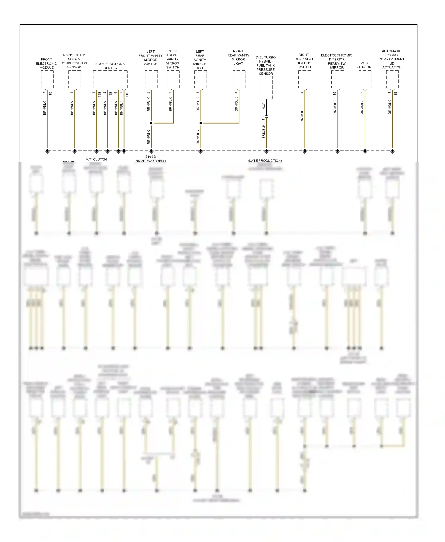 BMW 3 series GT F34 (2011-2016) brake light switch wiring diagram  (4 of 5)