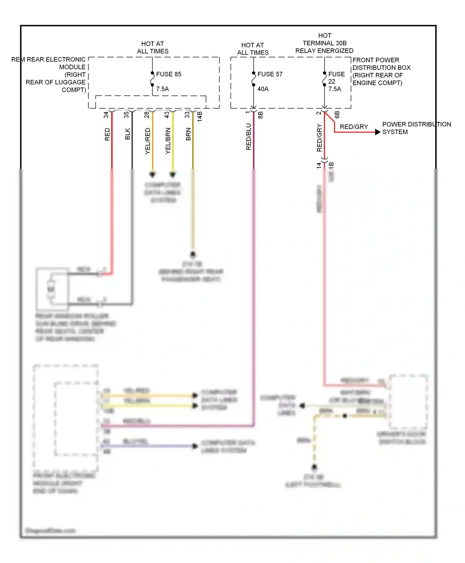 BMW 3 series GT F34 (2011-2016) computer data lines system wiring diagram  (70 of 153)