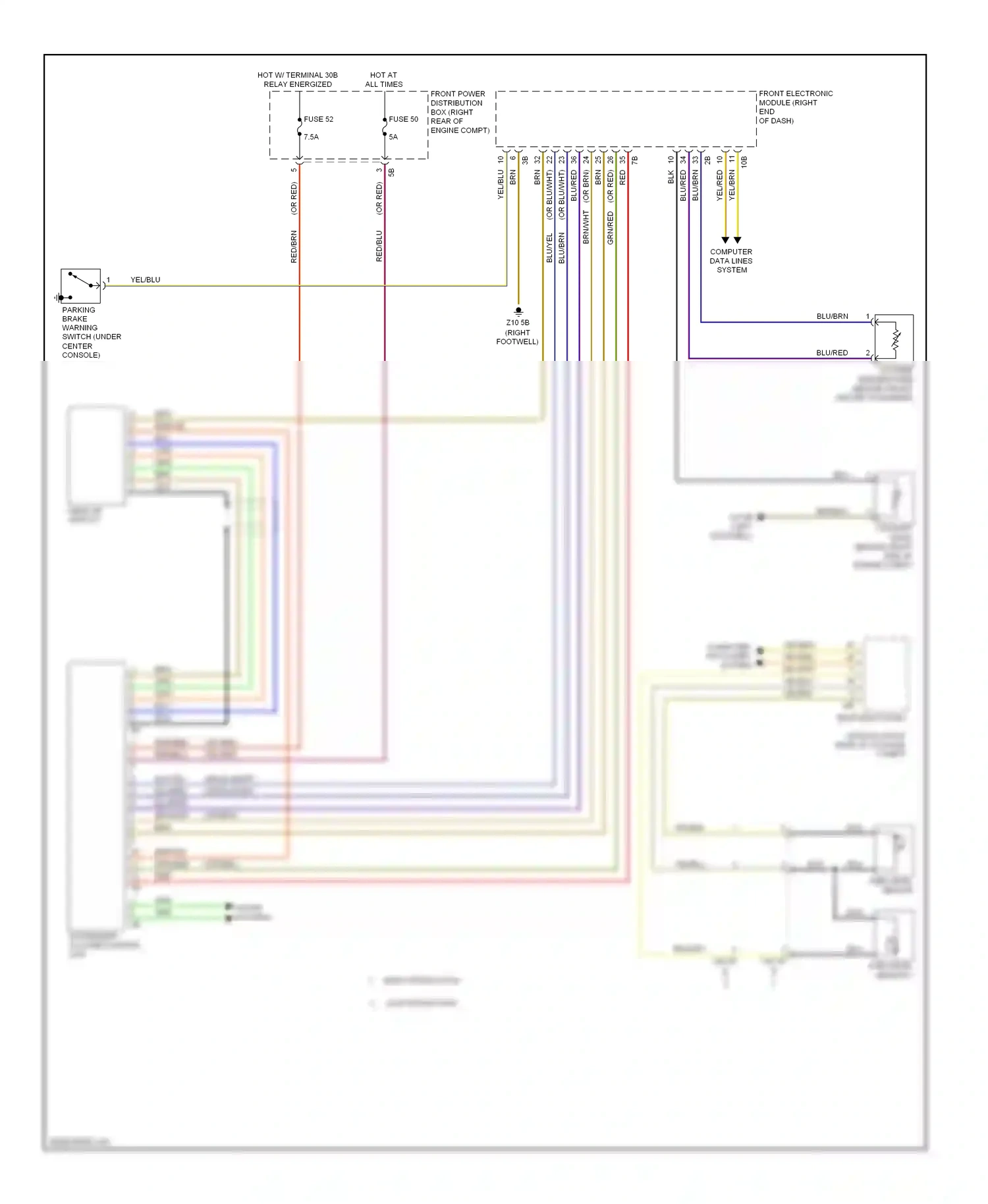 BMW 3 series GT F34 (2011-2016) computer data lines system wiring diagram  (27 of 153)