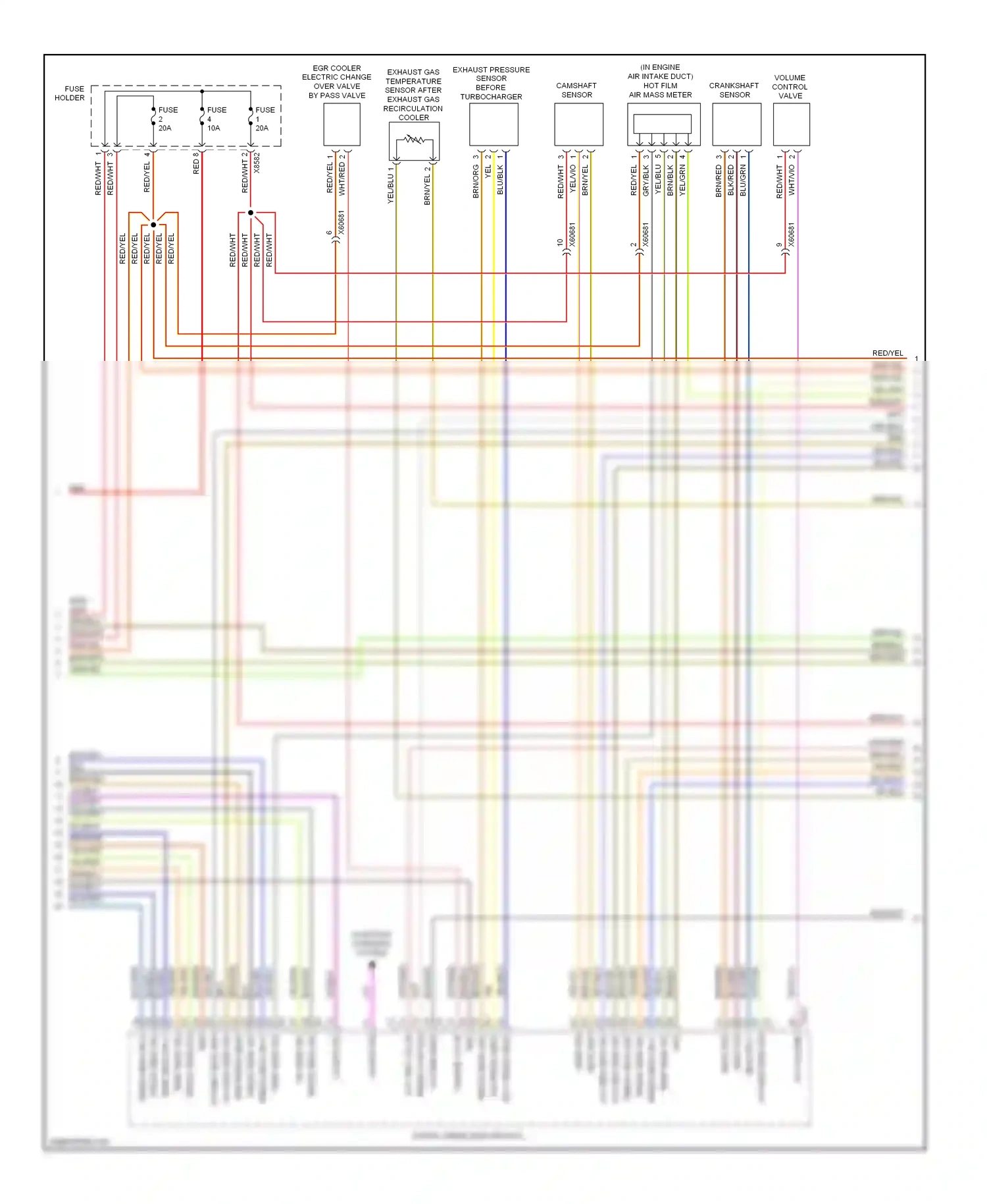BMW 3 series GT F34 (2011-2016) crankshaft sensor wiring diagram  (2 of 3)