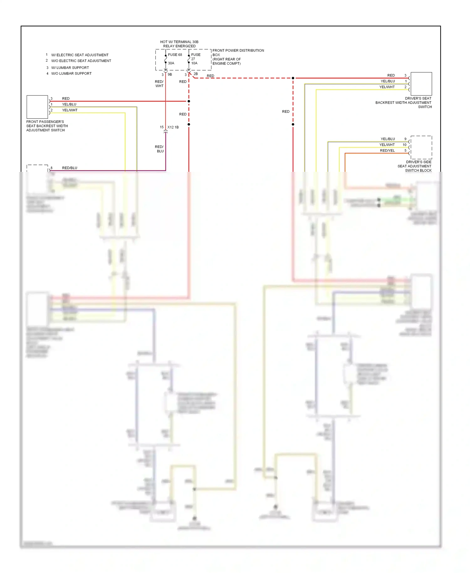 BMW 3 series GT F34 (2011-2016) front power distribution box wiring diagram  (26 of 50)