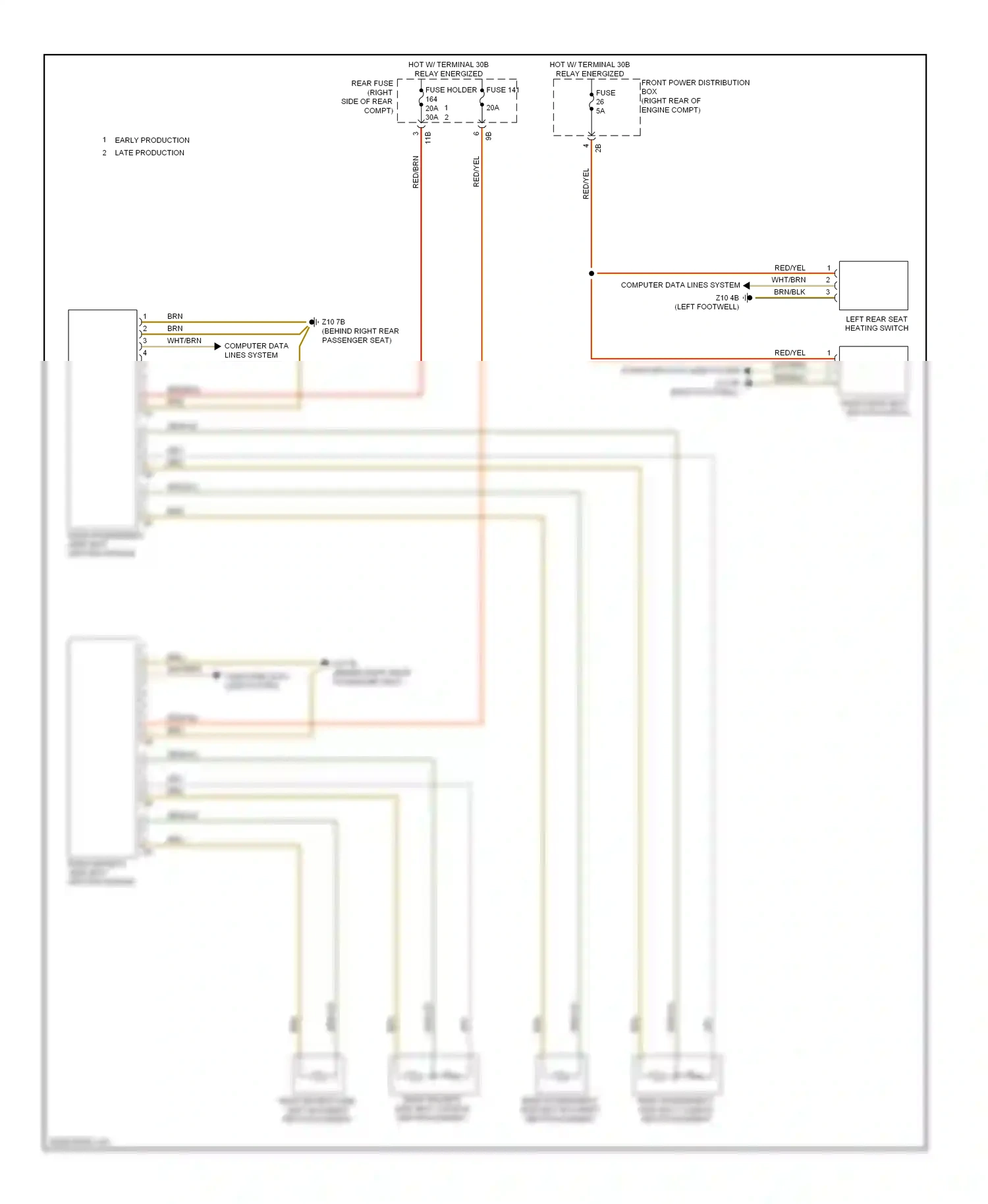 BMW 3 series GT F34 (2011-2016) front power distribution box wiring diagram  (25 of 50)