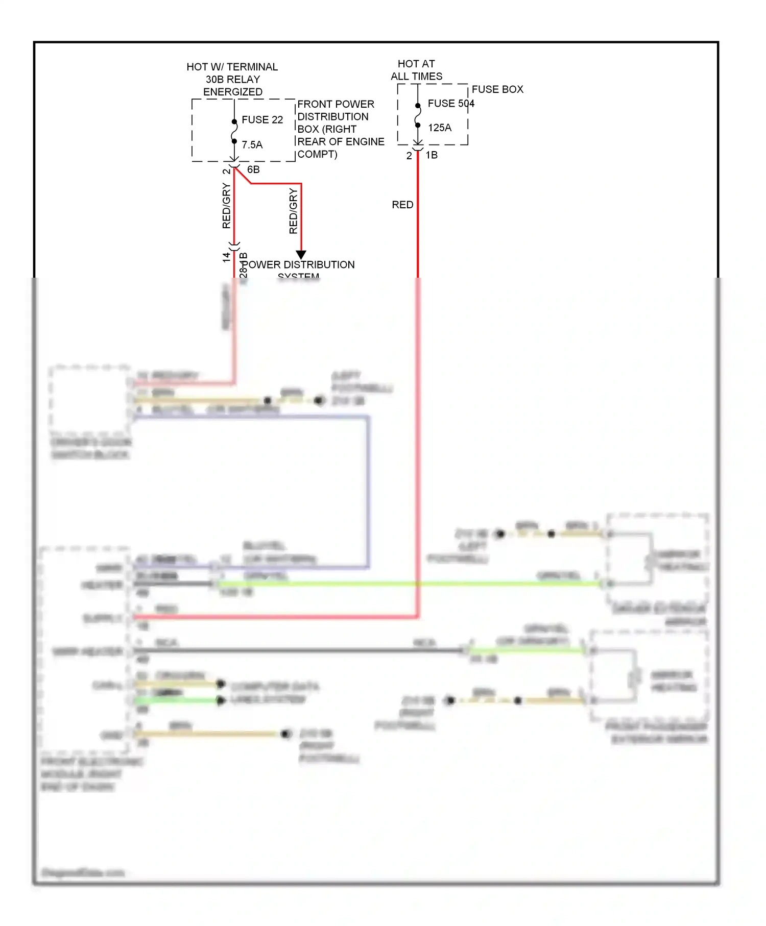 BMW 3 series GT F34 (2011-2016) fuse box wiring diagram  (4 of 16)