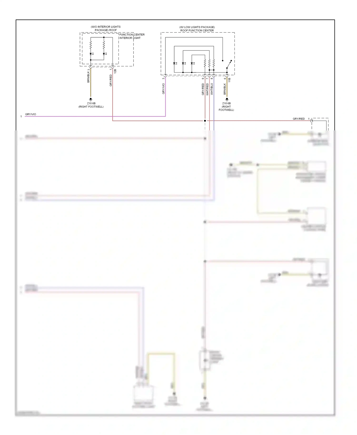 BMW 3 series GT F34 (2011-2016) interior light) wiring diagram  (10 of 16)