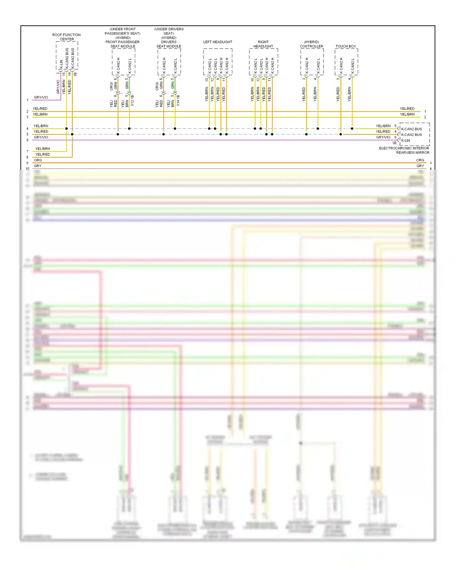 BMW 3 series GT F34 (2011-2016) left headlight wiring diagram  (1 of 8)