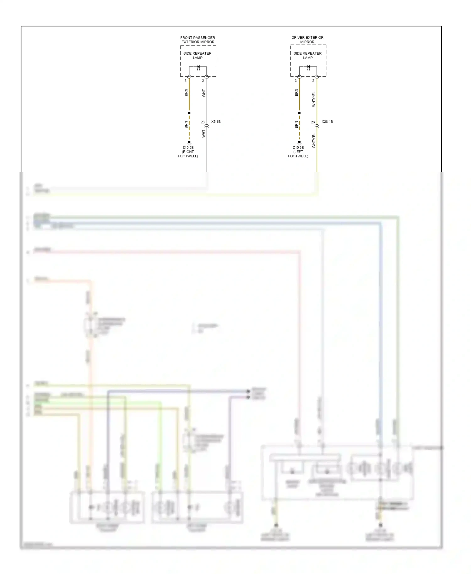 BMW 3 series GT F34 (2011-2016) left inner taillight wiring diagram  (2 of 2)
