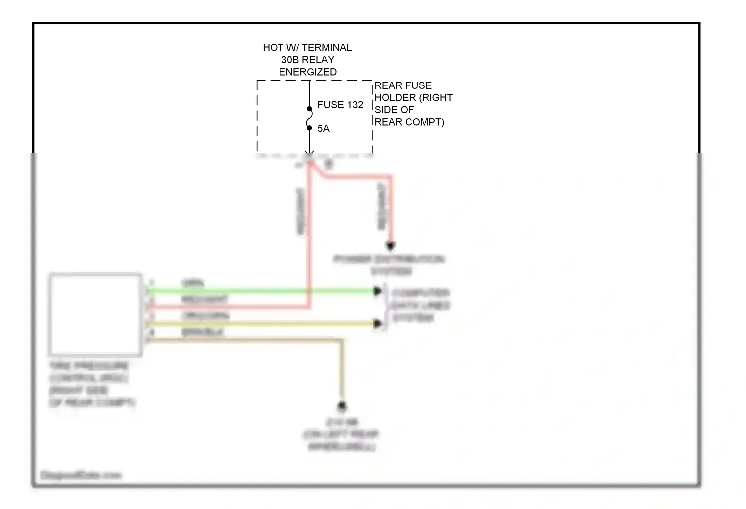 BMW 3 series GT F34 (2011-2016) power distribution system wiring diagram  (18 of 27)