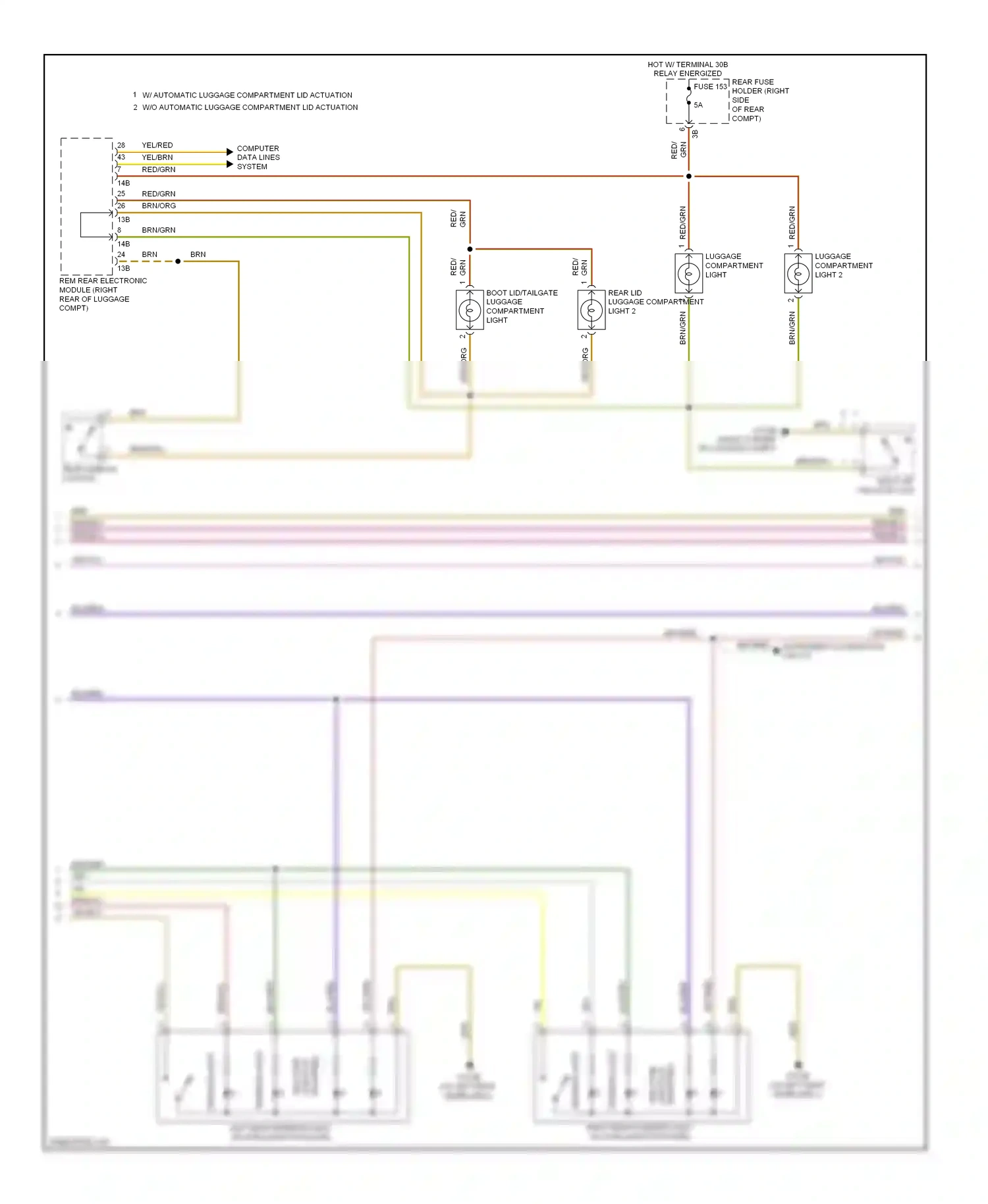 BMW 3 series GT F34 (2011-2016) reading light wiring diagram  (4 of 9)