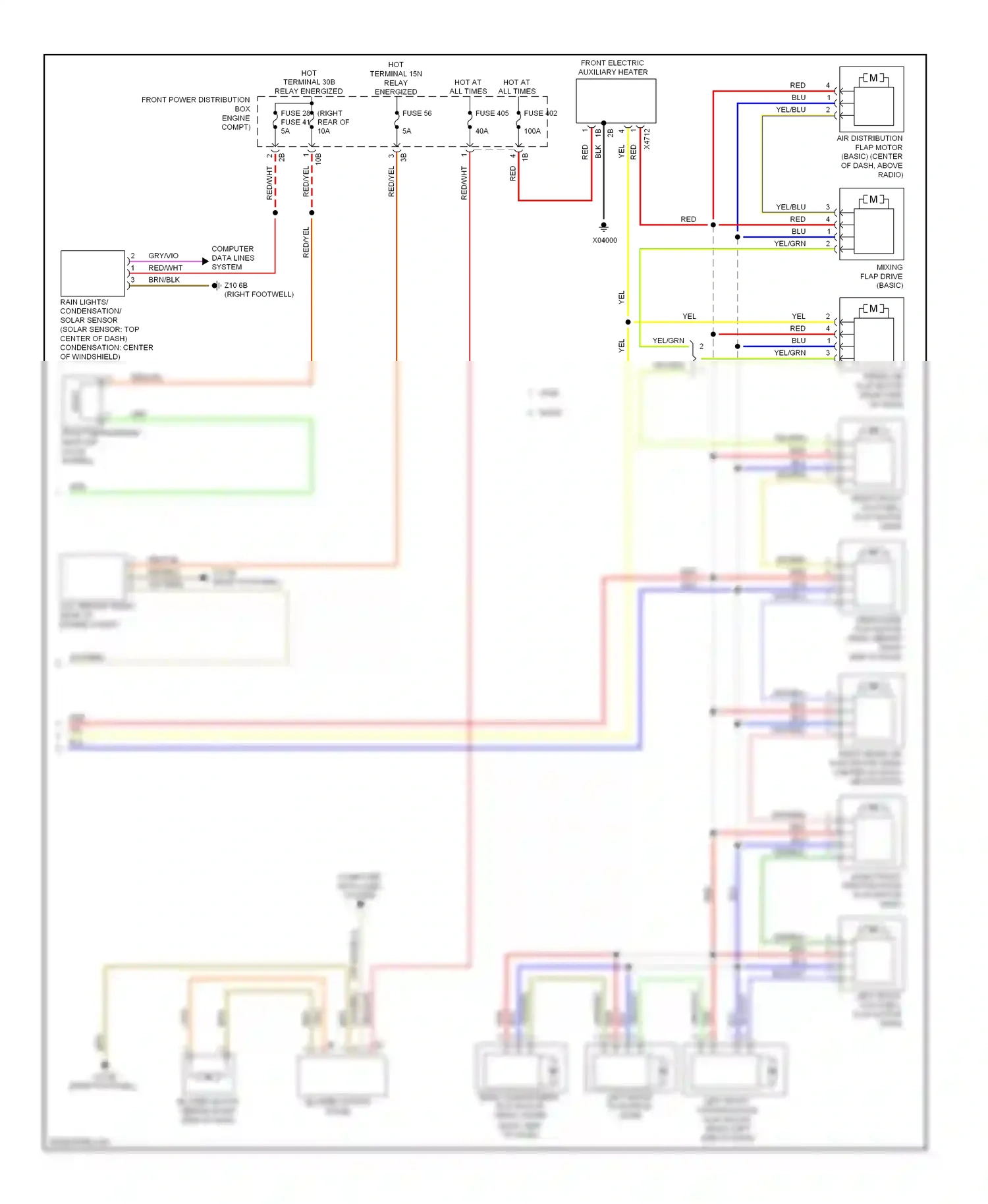 BMW 3 series GT F34 (2011-2016) red wiring diagram  (95 of 177)