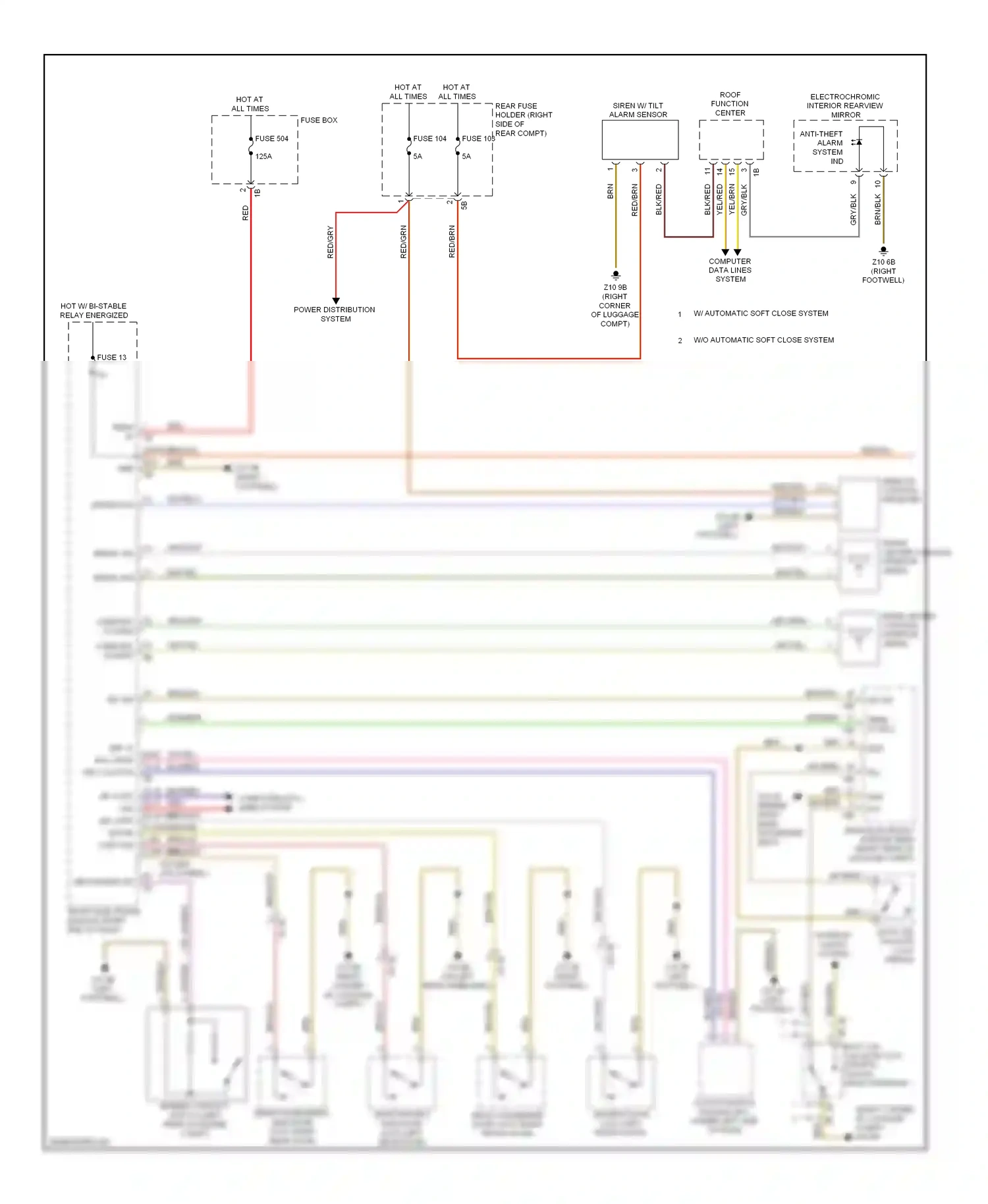 BMW 3 series GT F34 (2011-2016) remote control receiver 3 2 1 wiring diagram  (1 of 1)