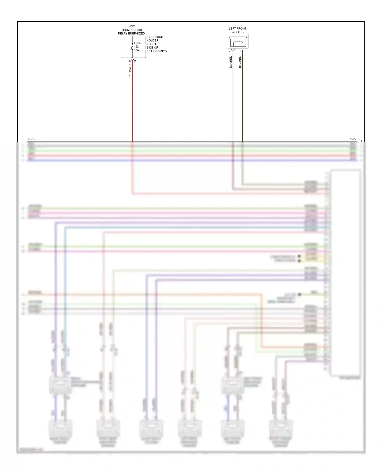 BMW 3 series GT F34 (2011-2016) right front tweeter wiring diagram  (2 of 12)